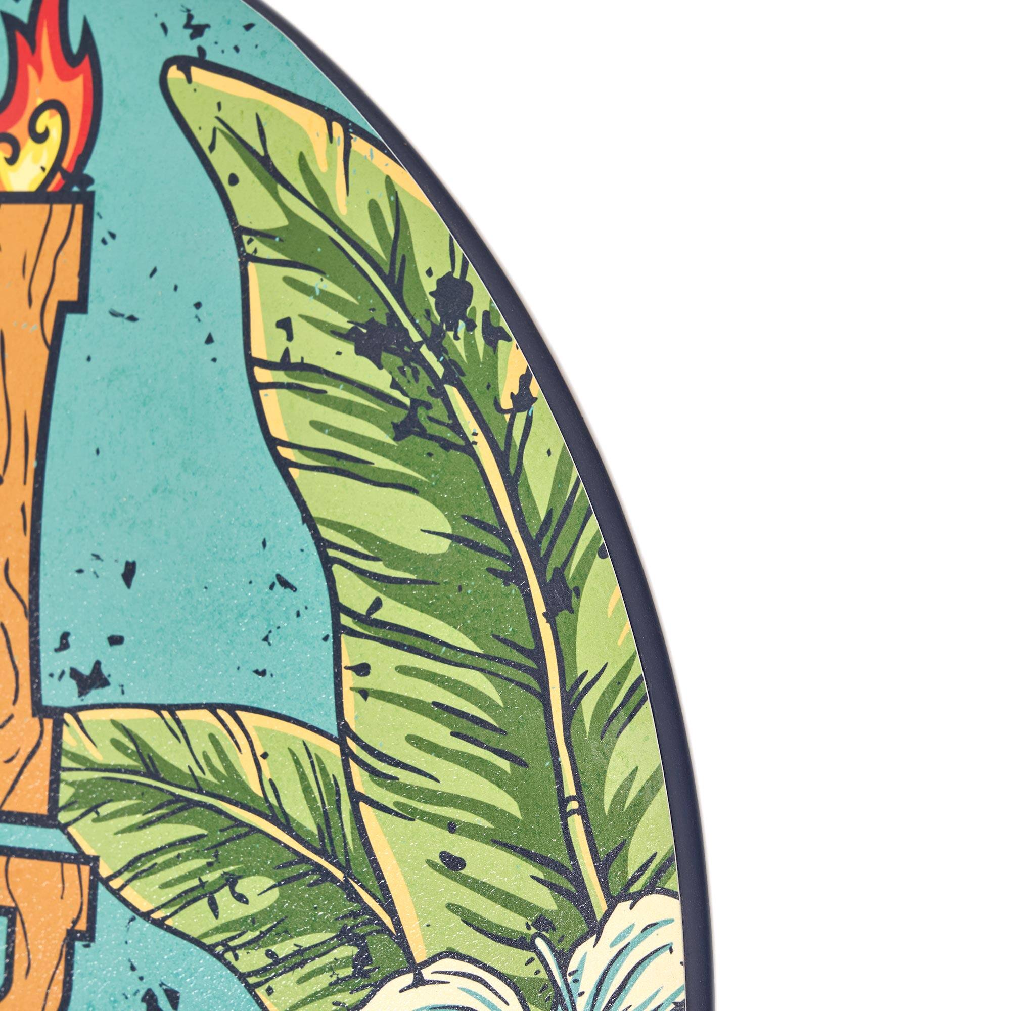 American Art Decor Tiki Bar Round MDF Wall Plaque - 20" x 20" x 0.35"