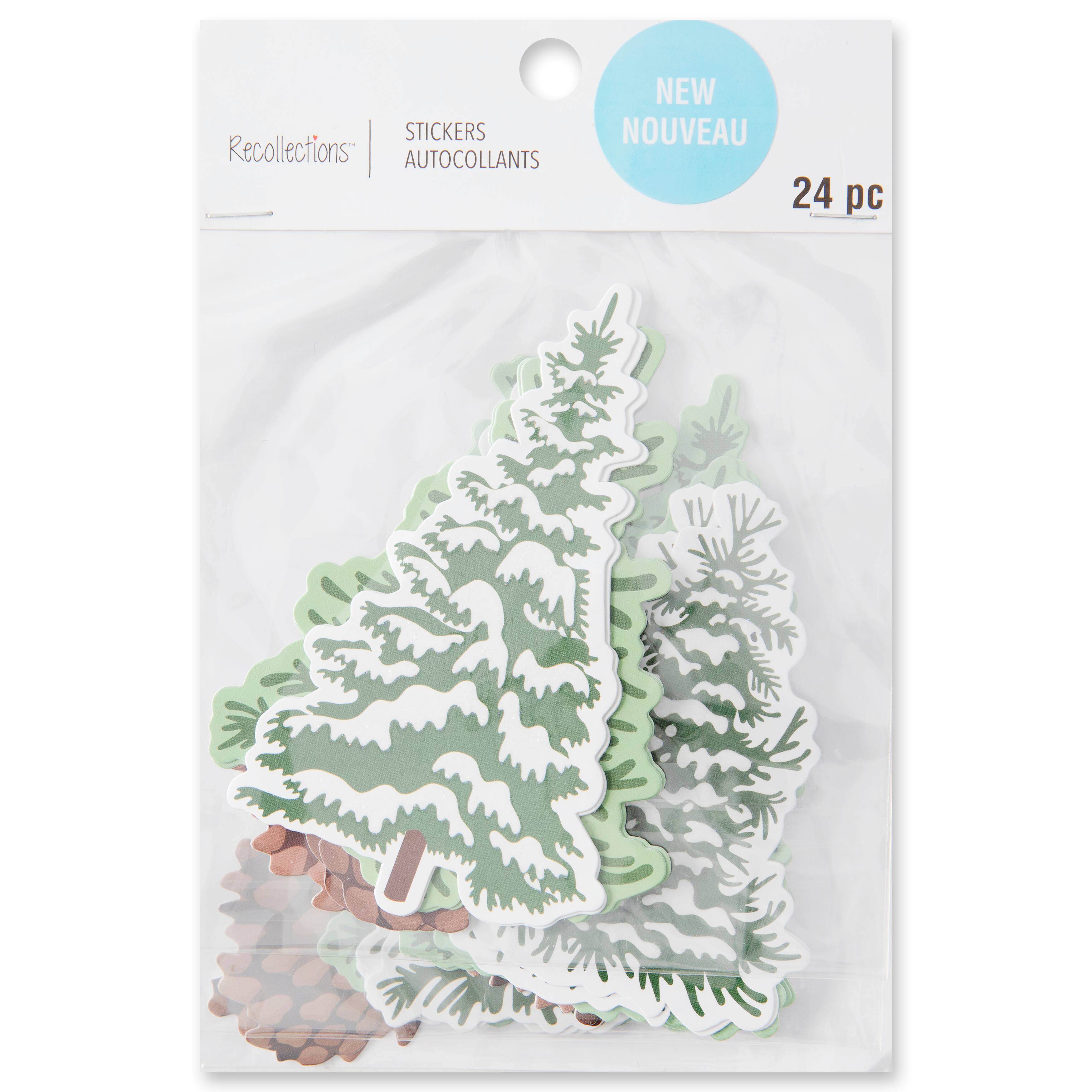 12 Pack: Pine Tree Die Cut Stickers by Recollections™