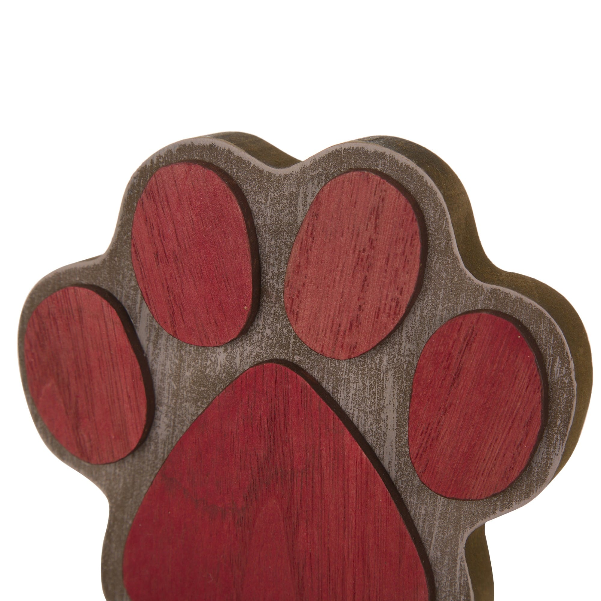 Glitzhome&#xAE; Paw Print Christmas Stocking Holder Set