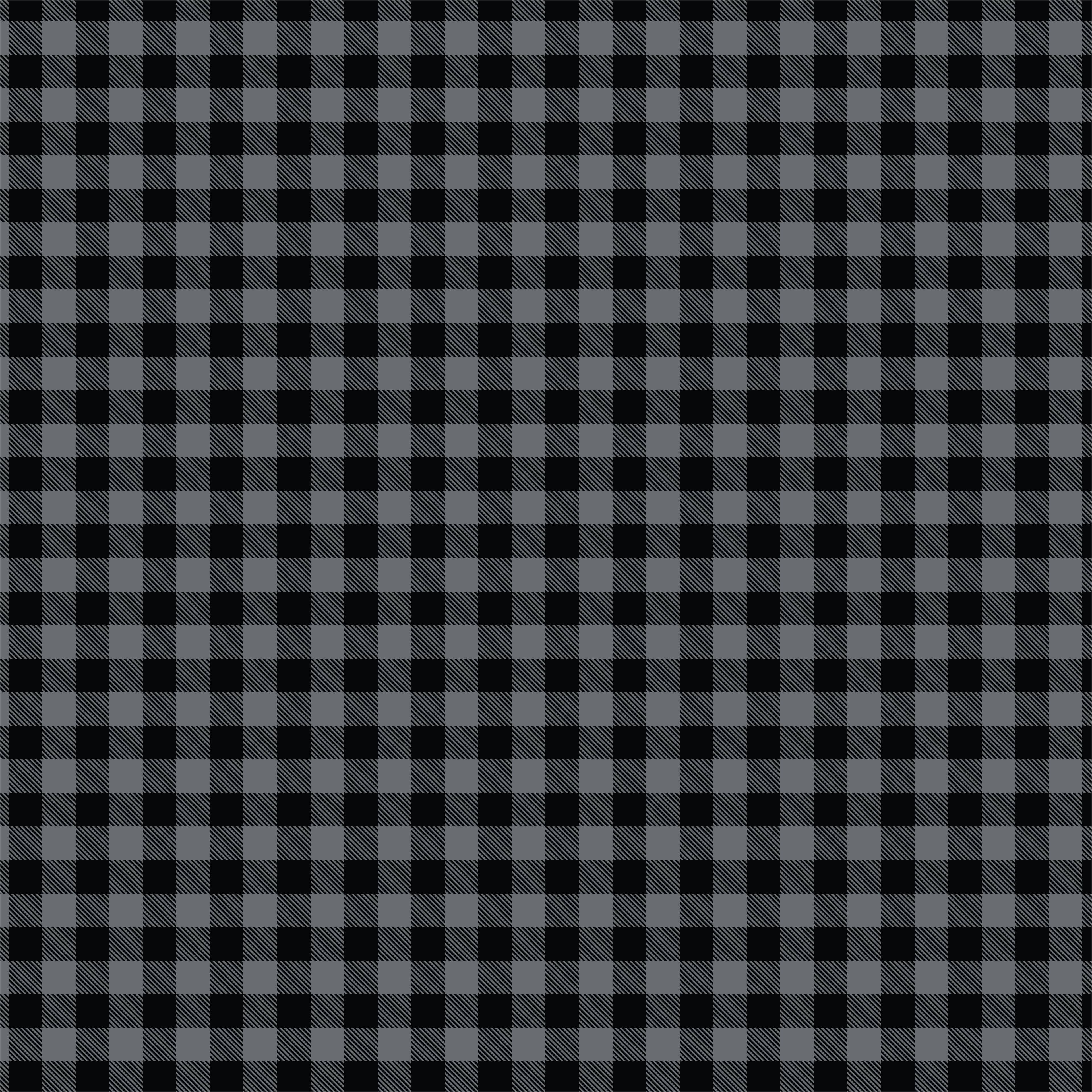 Gray Plaid Print Craft Fabric
