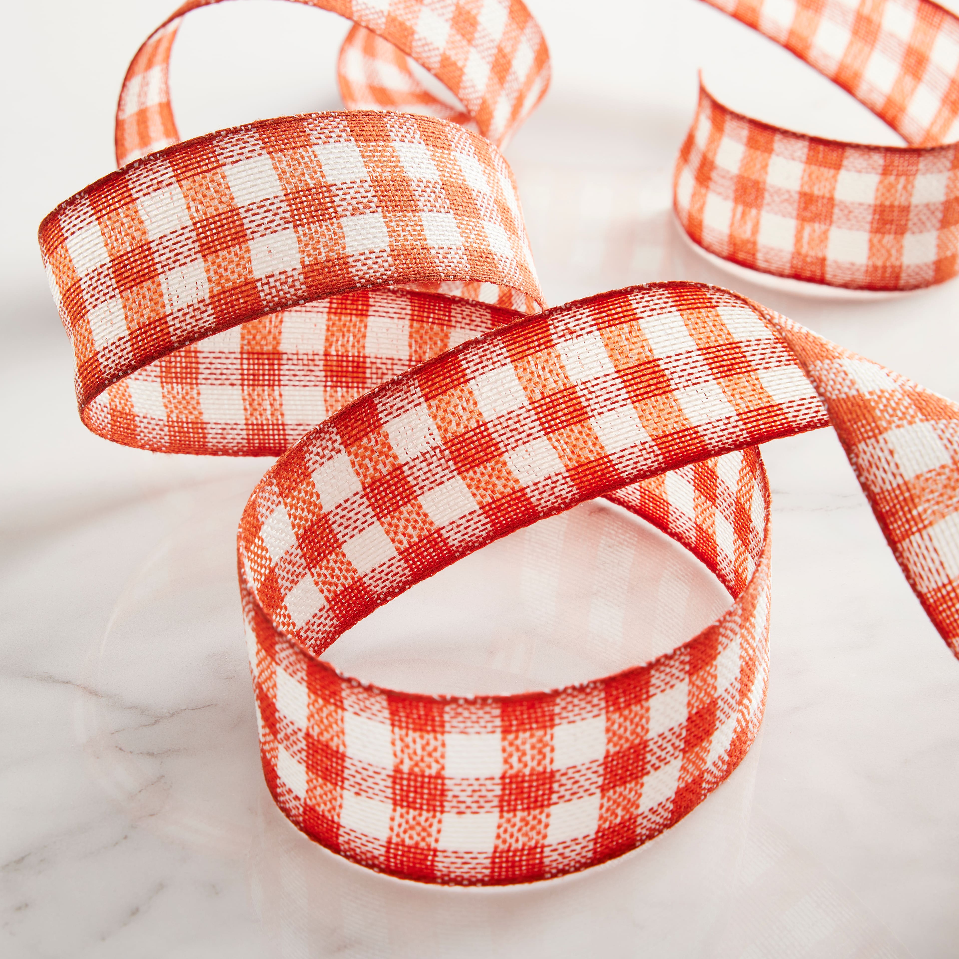 1.5 x 3yd. Wired Checkered Ribbon by Celebrate It™