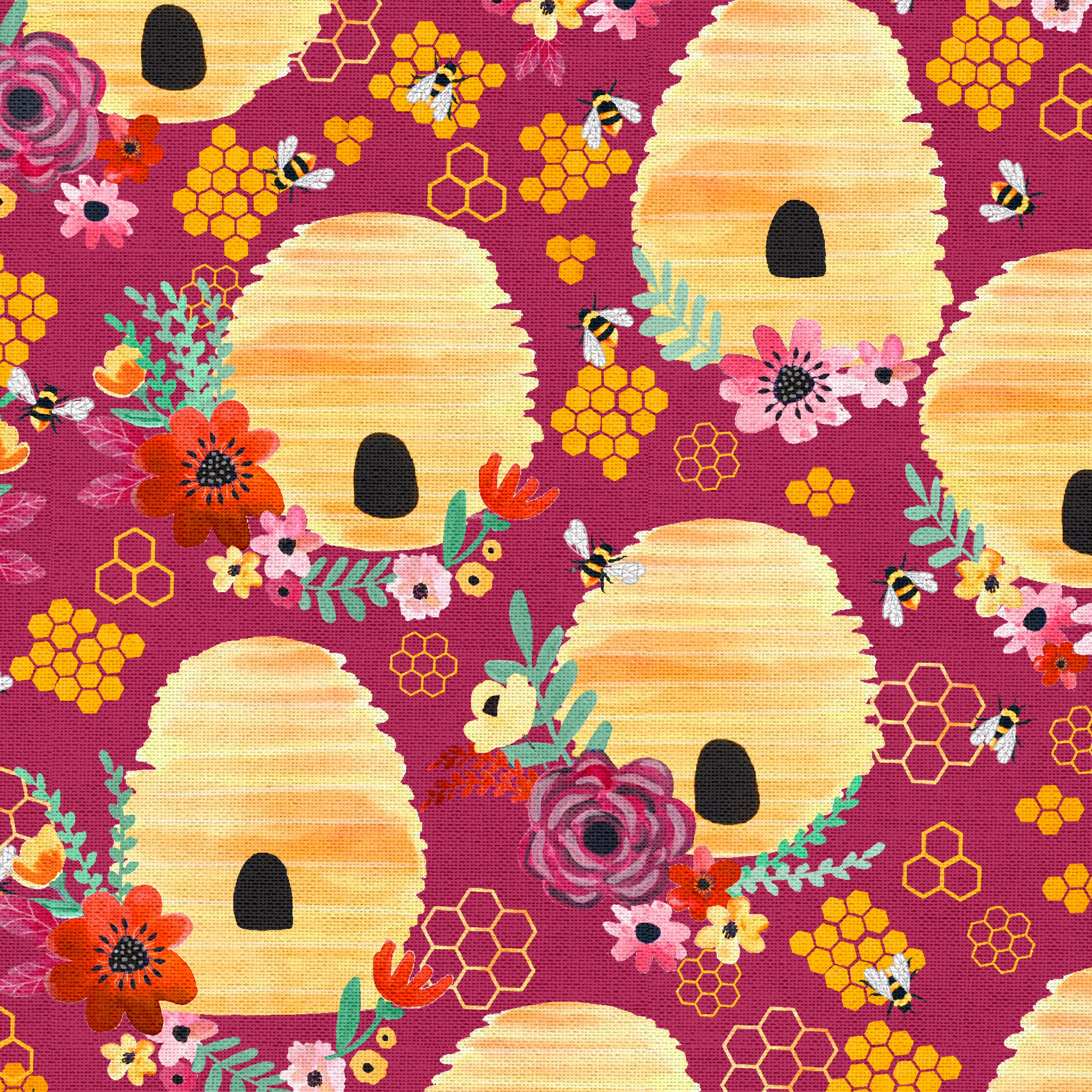 Bee Themed Fabric Bundles by Loops & Threads™