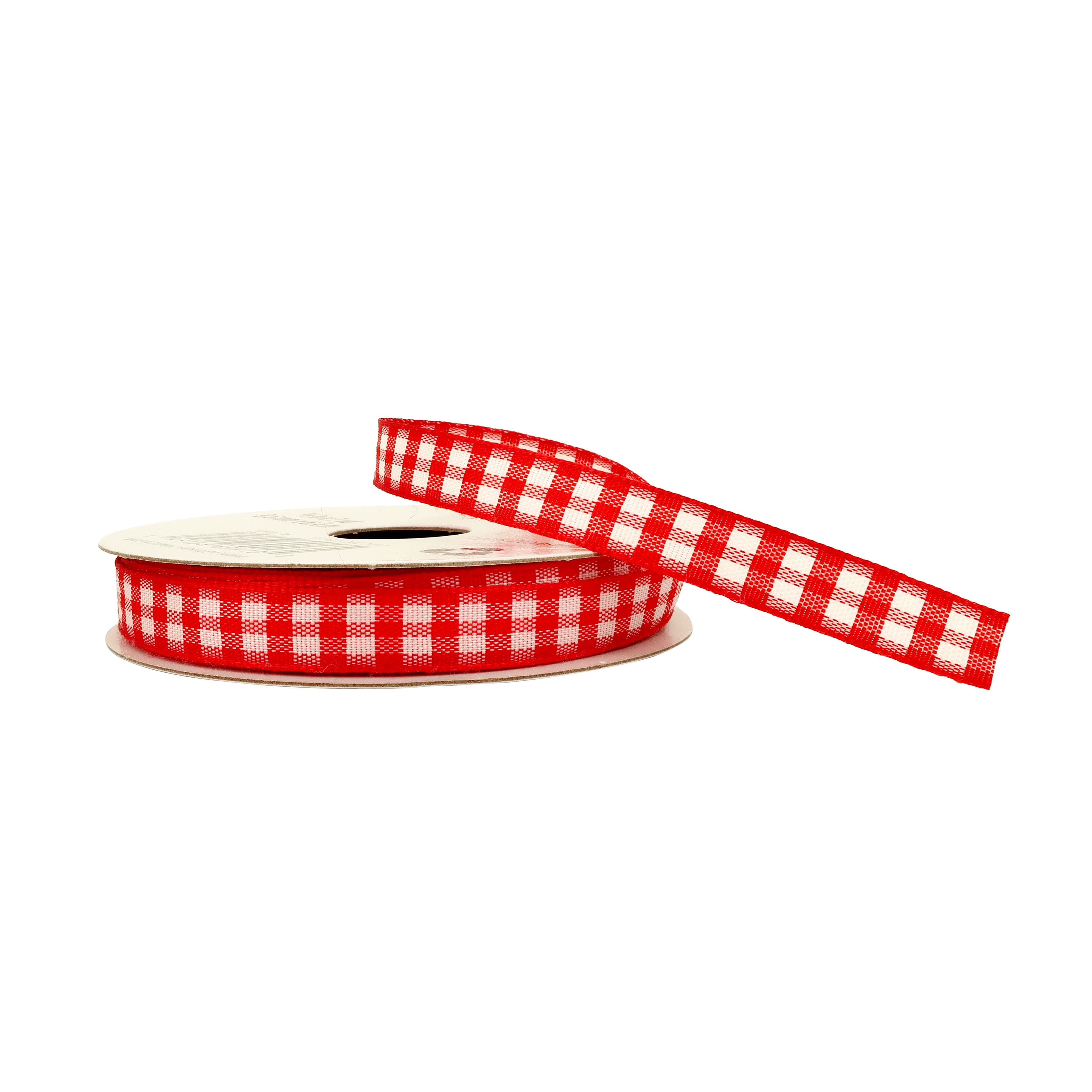 12 Pack: 3/8'' x 7yd. Gingham Ribbon by Celebrate It™