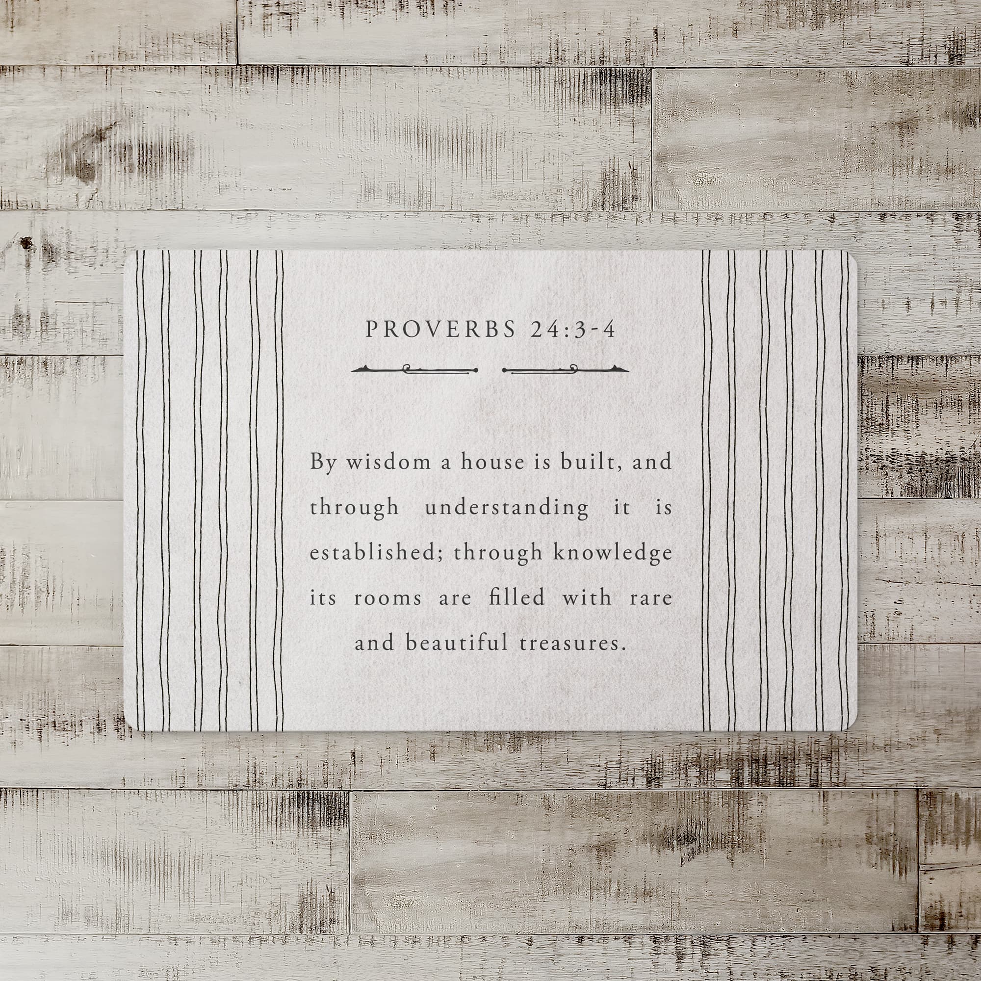 Proverbs 24 27" x 18" Floor Mat