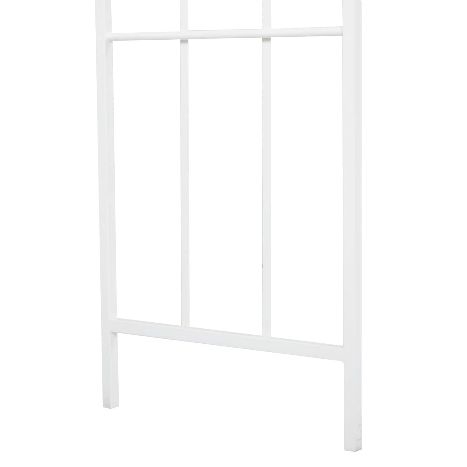 White Iron Contemporary Garden Arbor, 91&#x22; x 54&#x22; x 15&#x22;