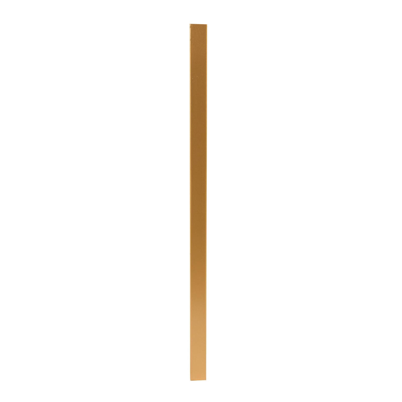 20&#x22; Gold Square Metal Floating Wall Mirror