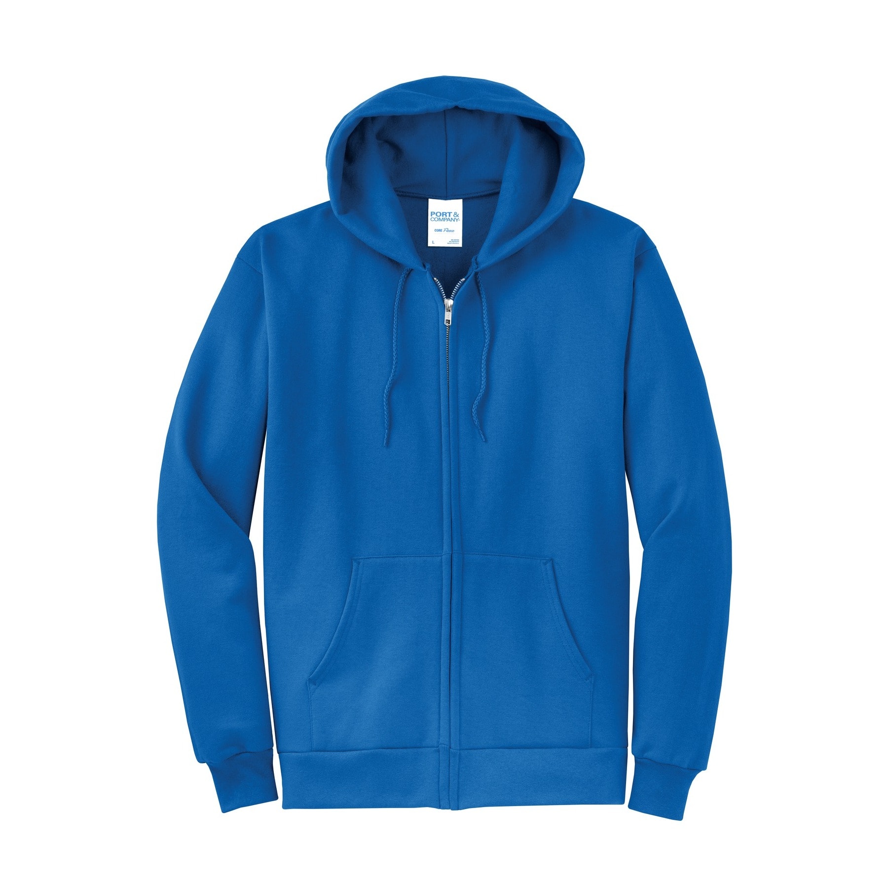 Port & Company® Core Fleece Full-Zip Hooded Sweatshirt