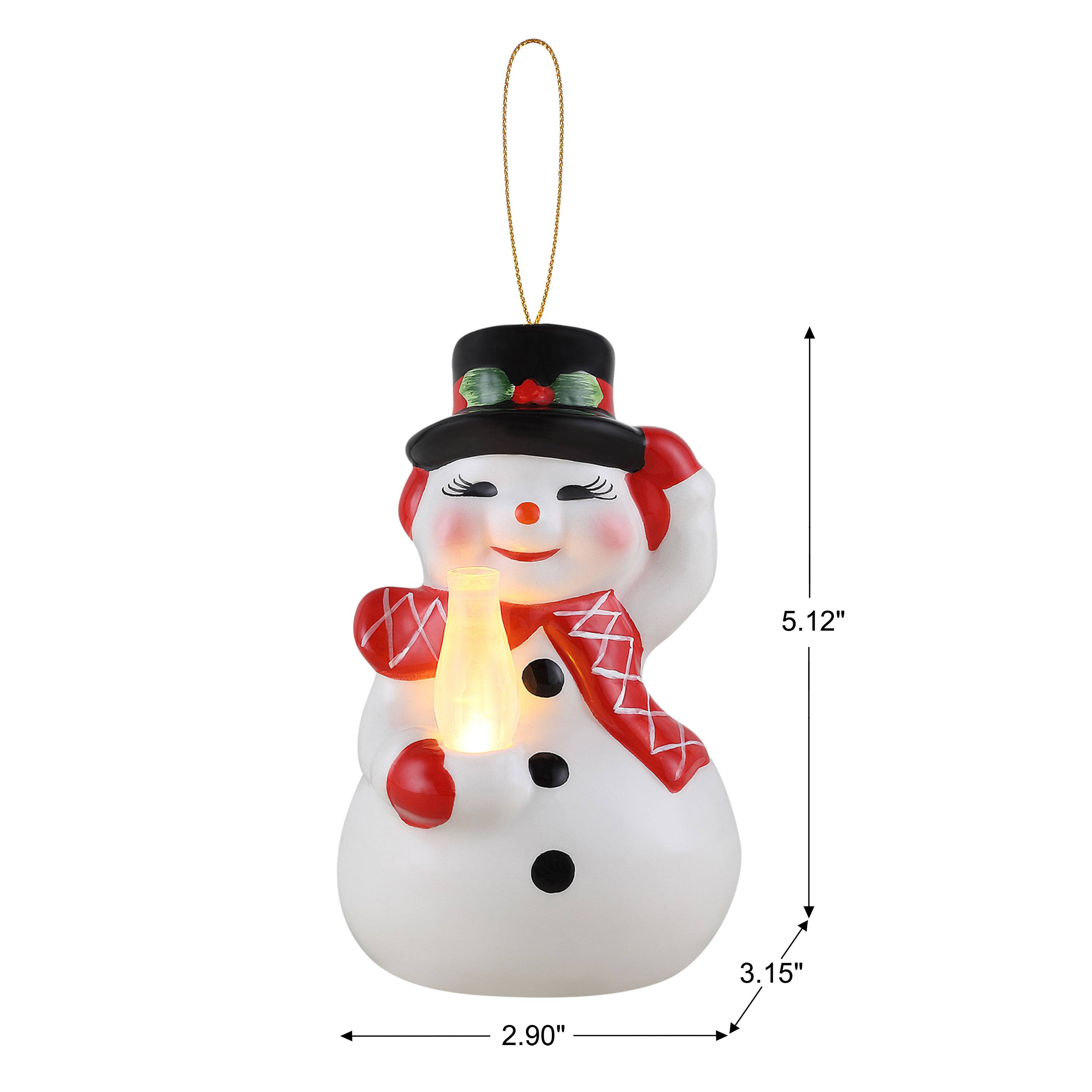 5ct. Ceramic Lit Icon Figurine Ornaments