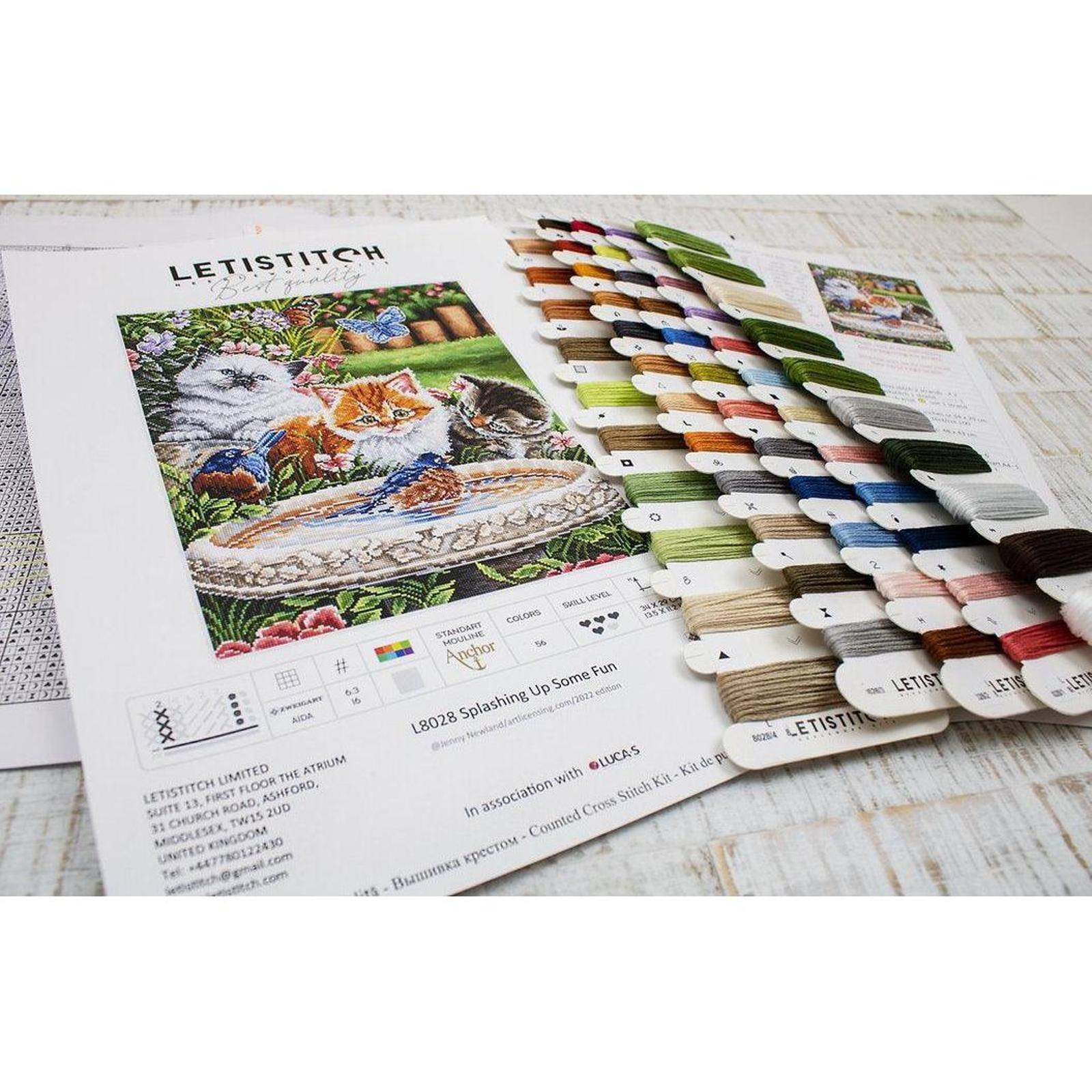 Letistitch Splashing Up Some Fun Counted Cross Stitch Kit