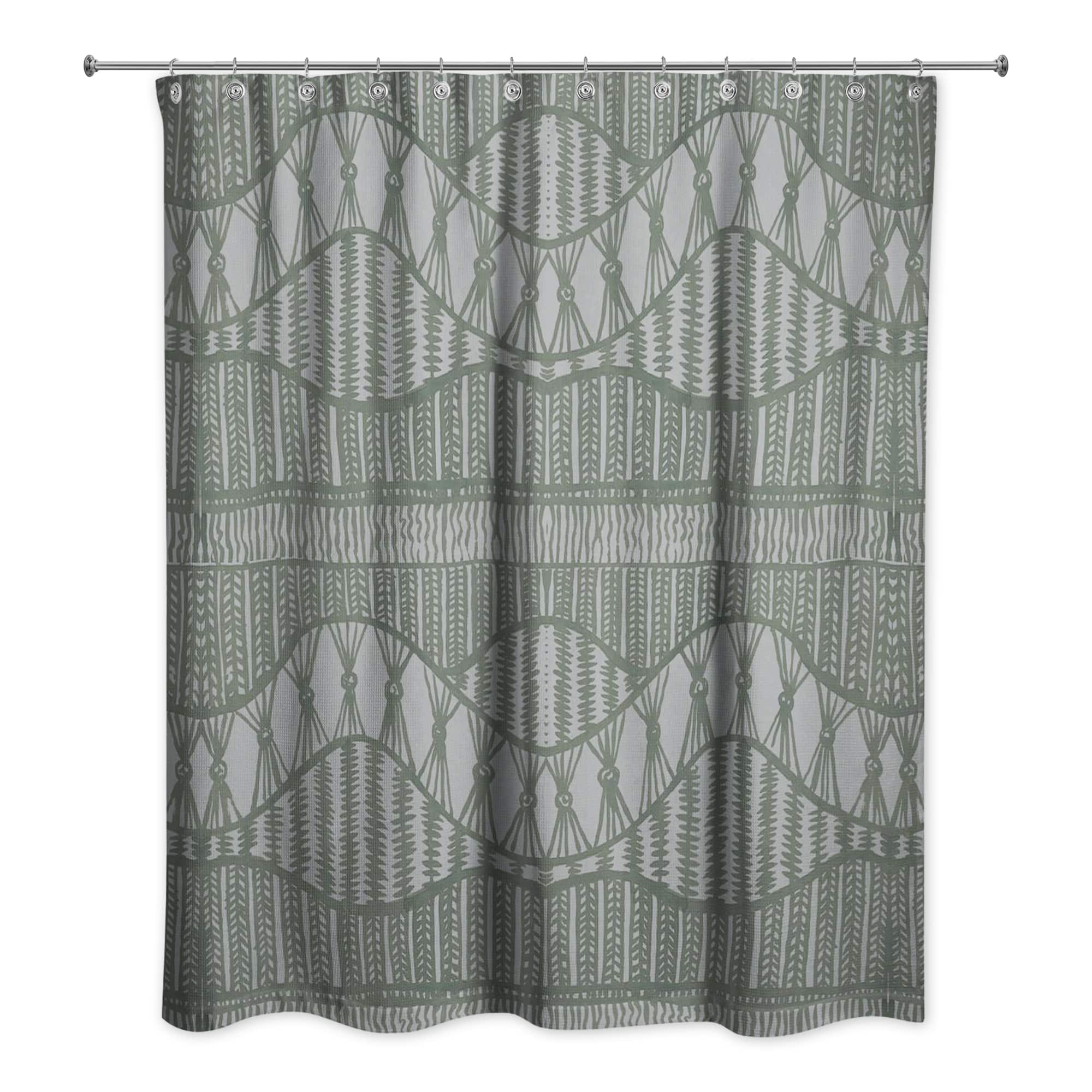 Lace Pattern Shower Curtain