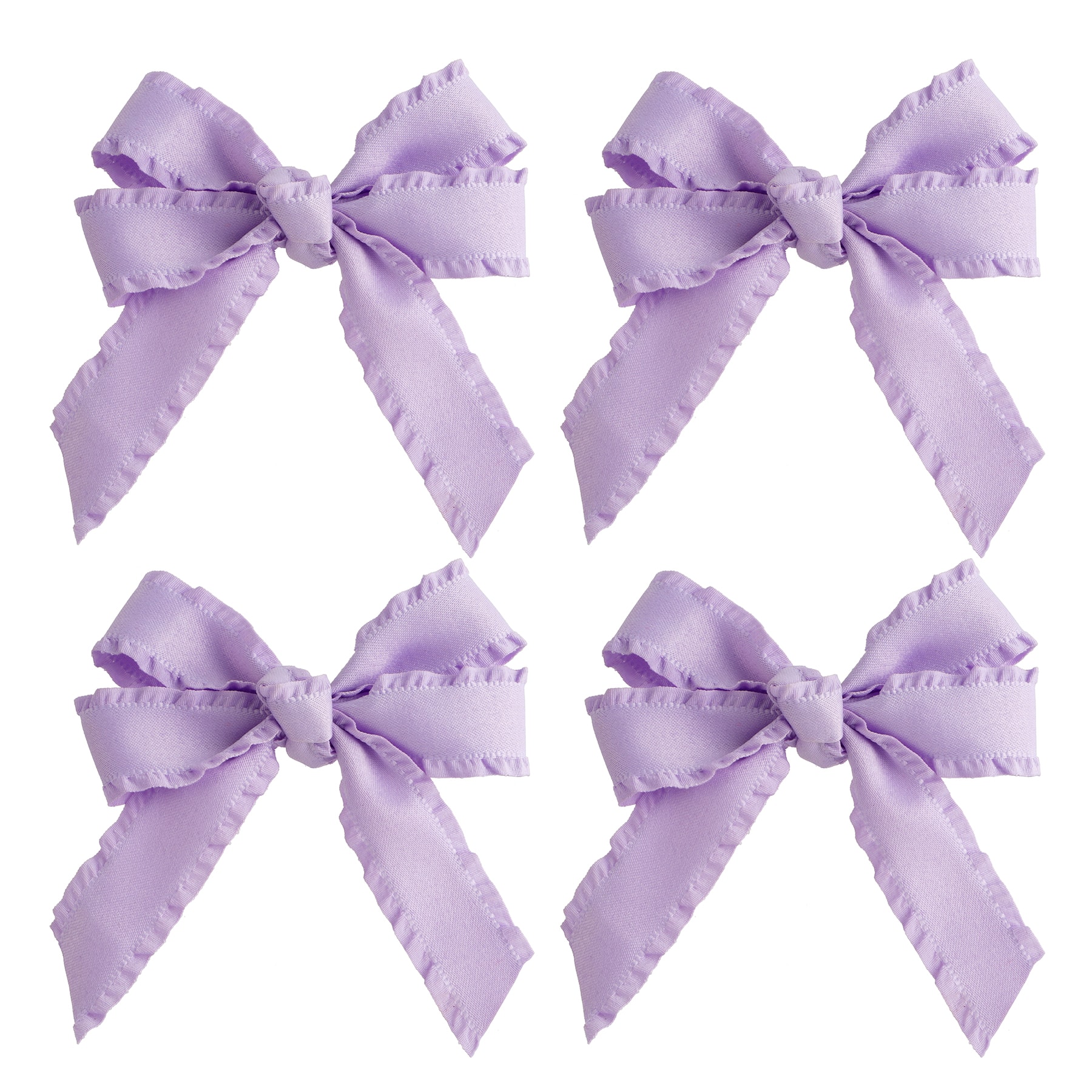 4&#x22; Ruffle Bows, 4ct. by Celebrate It&#x2122;