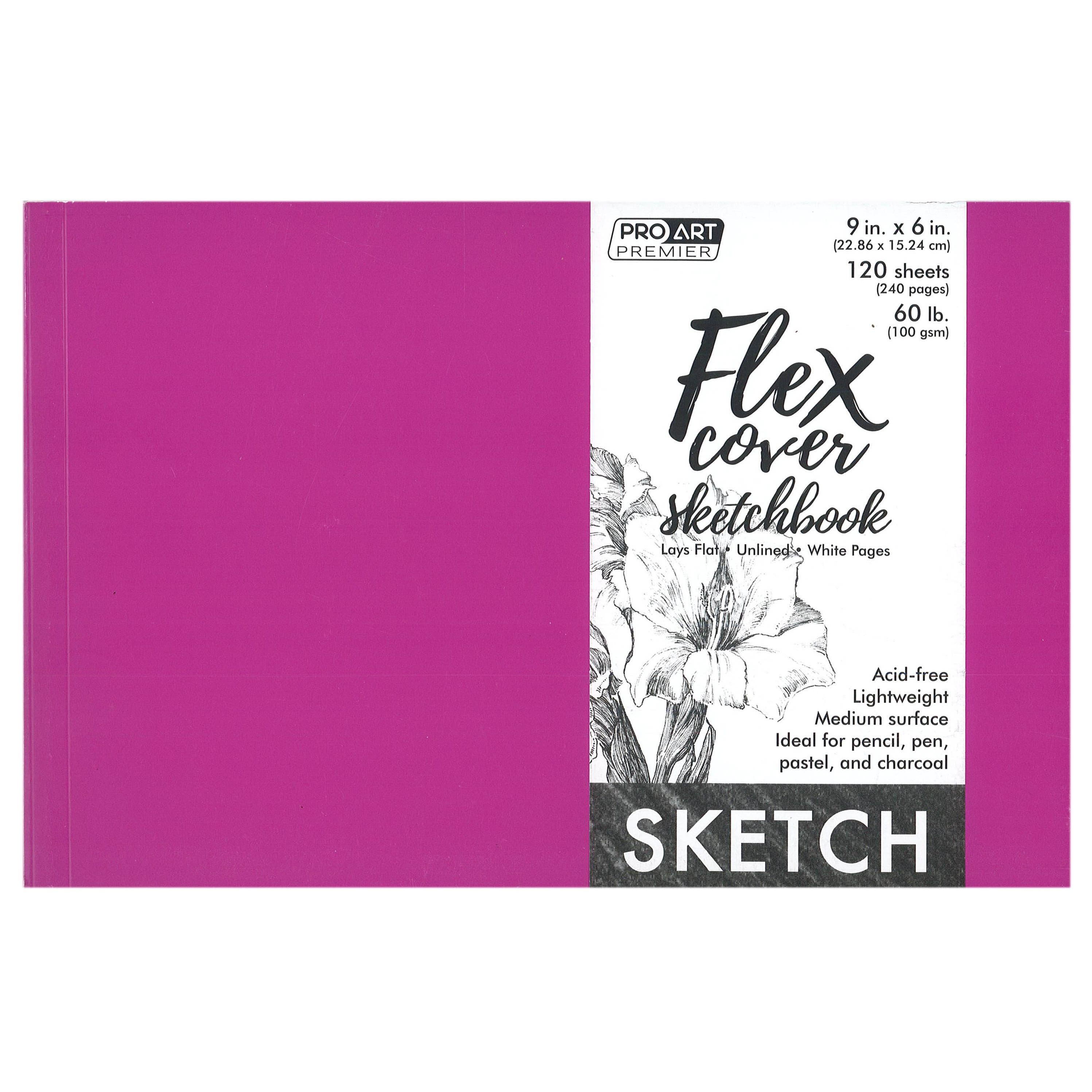 Pro Art&#xAE; Premium Sketchbook with Flexible Cover, 9&#x22; x 6&#x22;