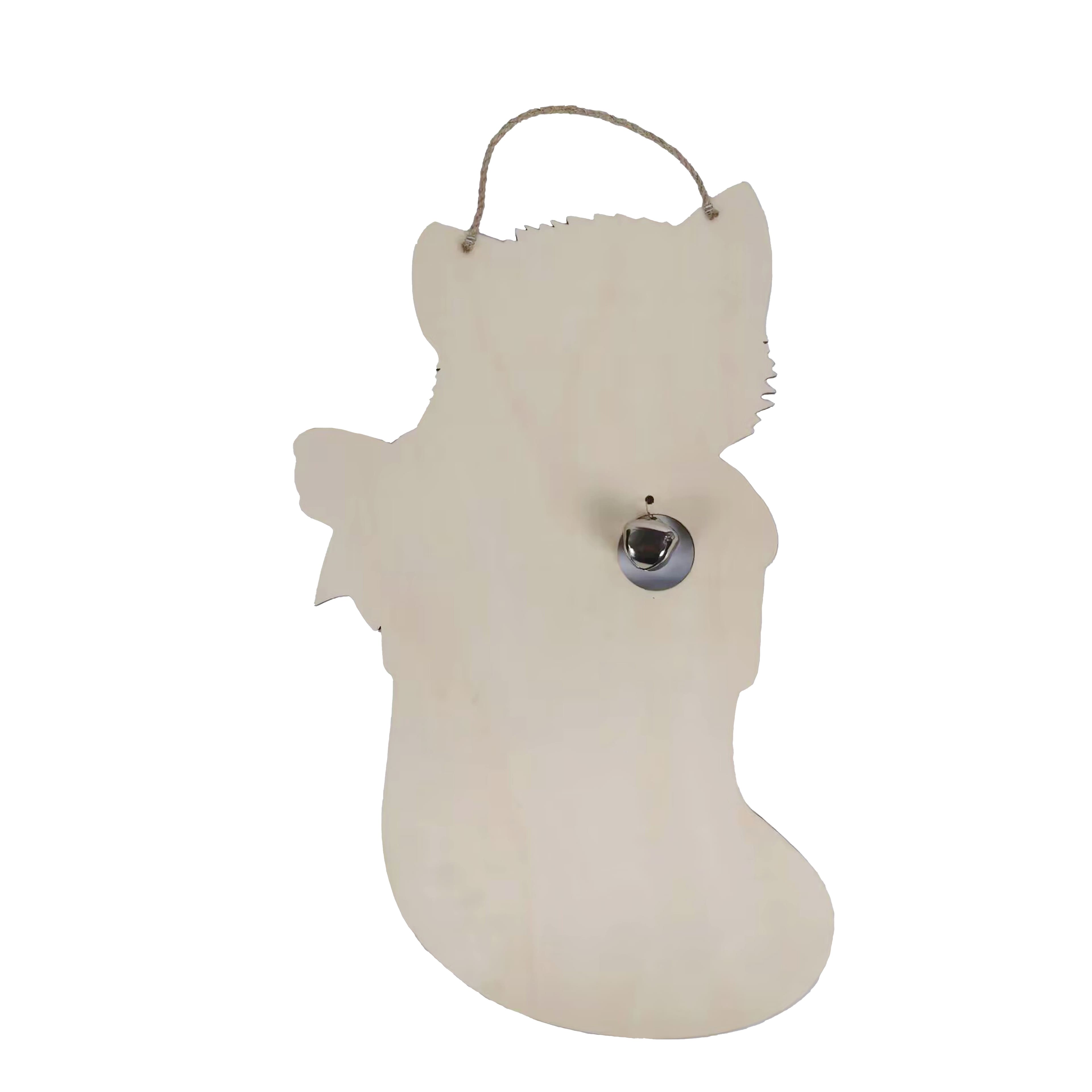 17&#x22; Kitten in Stocking DIY Wood Wall Plaque by Make Market&#xAE;