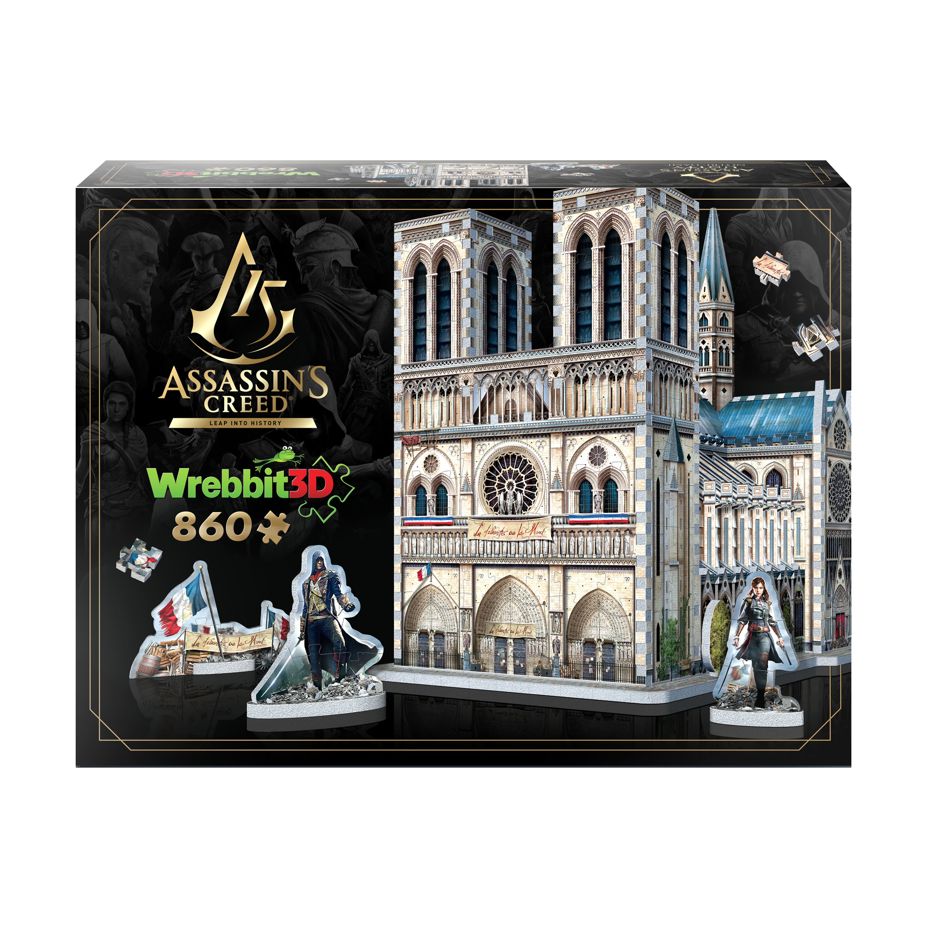 Assassin&#x27;s Creed Unity - Notre-Dame 3D Puzzle: 860 Pcs