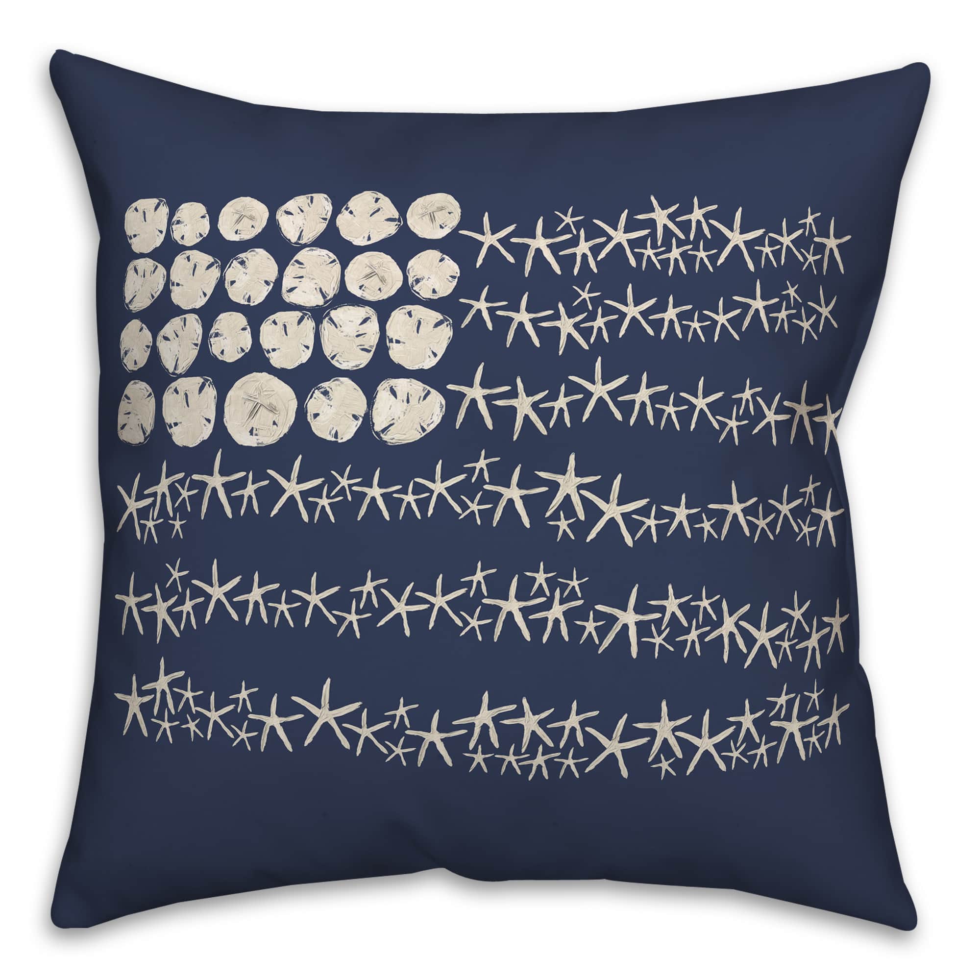 Starfish Flag Spun Poly Pillow