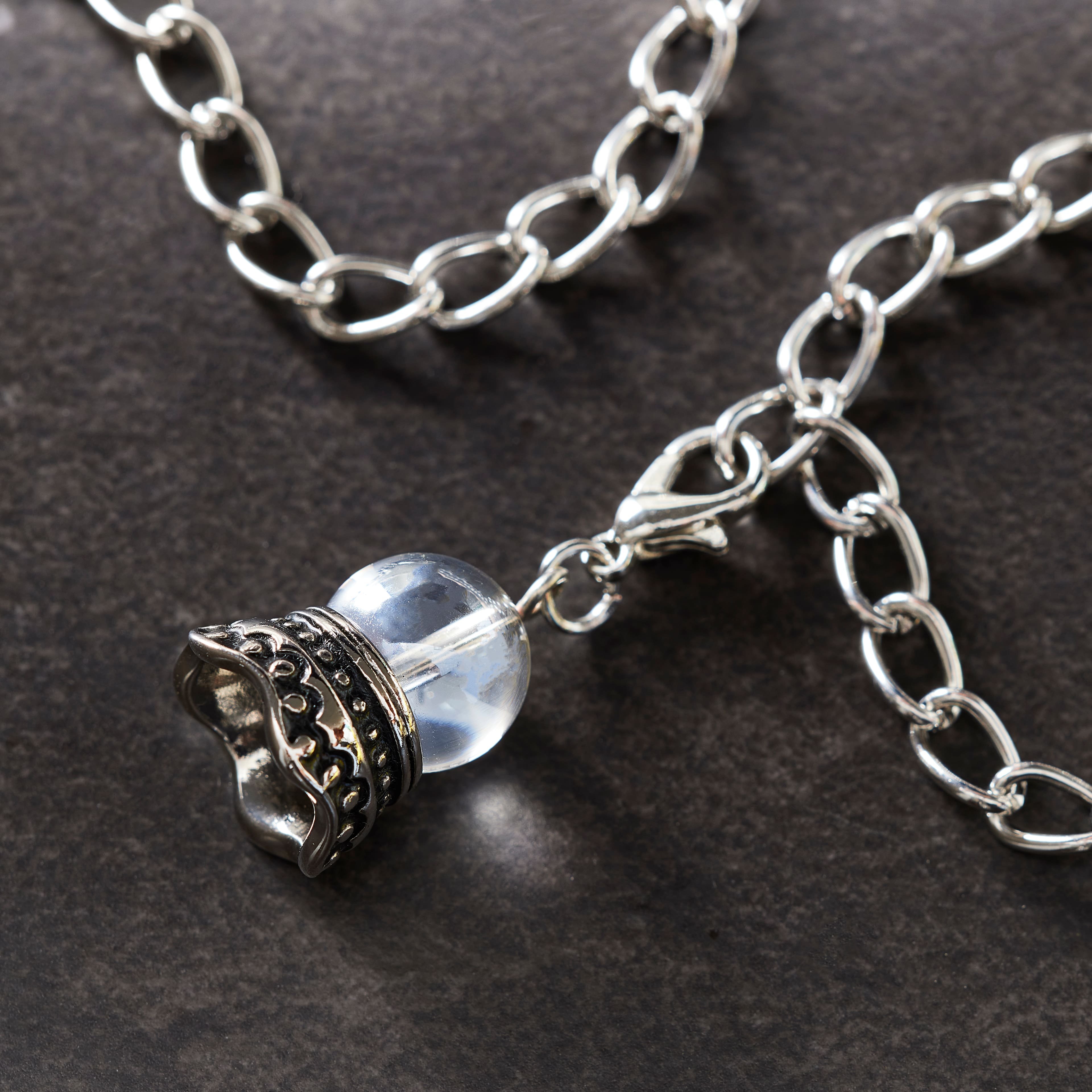 12 Pack: Crystal Ball Charm by Bead Landing&#x2122;