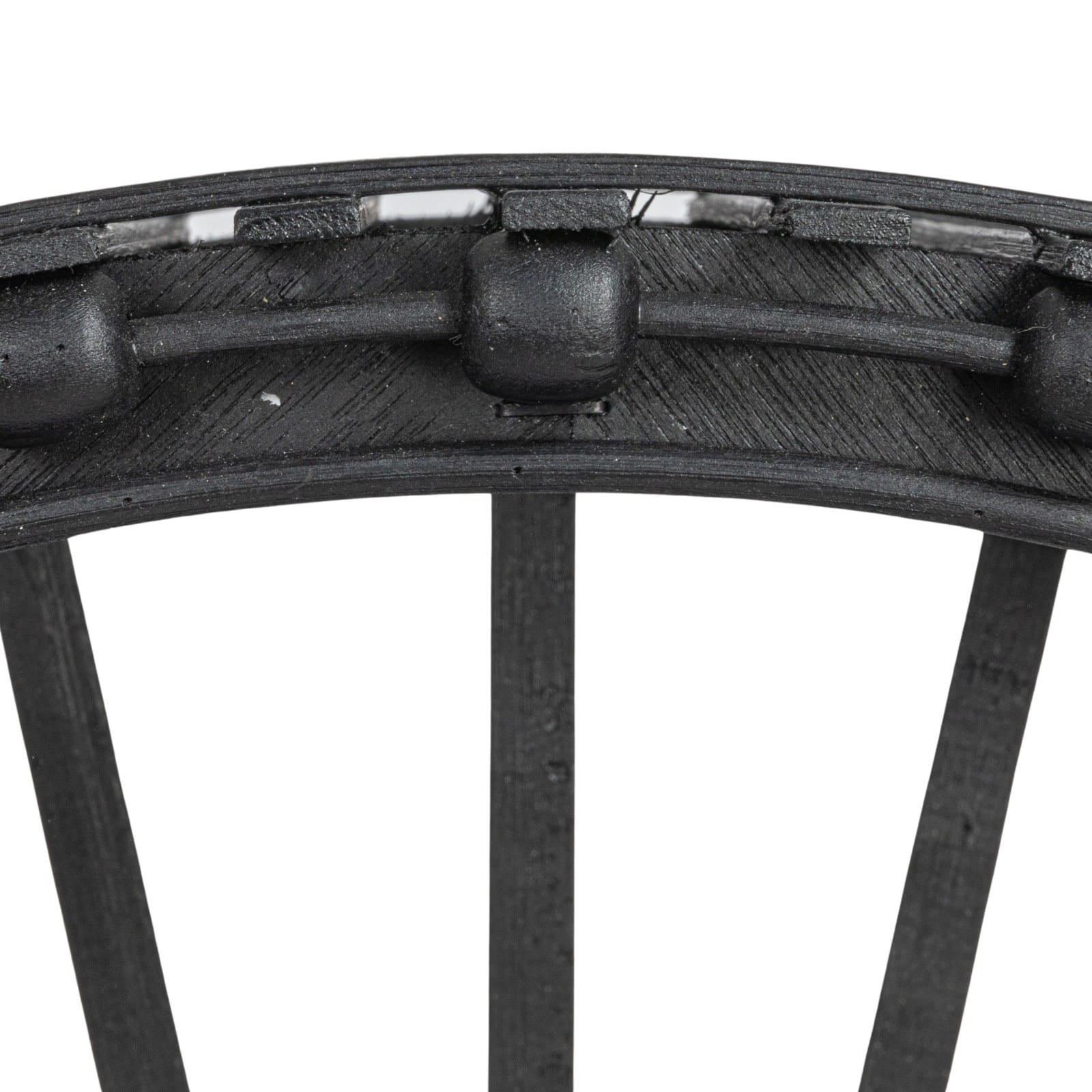Hello Honey&#xAE; Black Arched Bamboo &#x26; Wood Wall Shelf