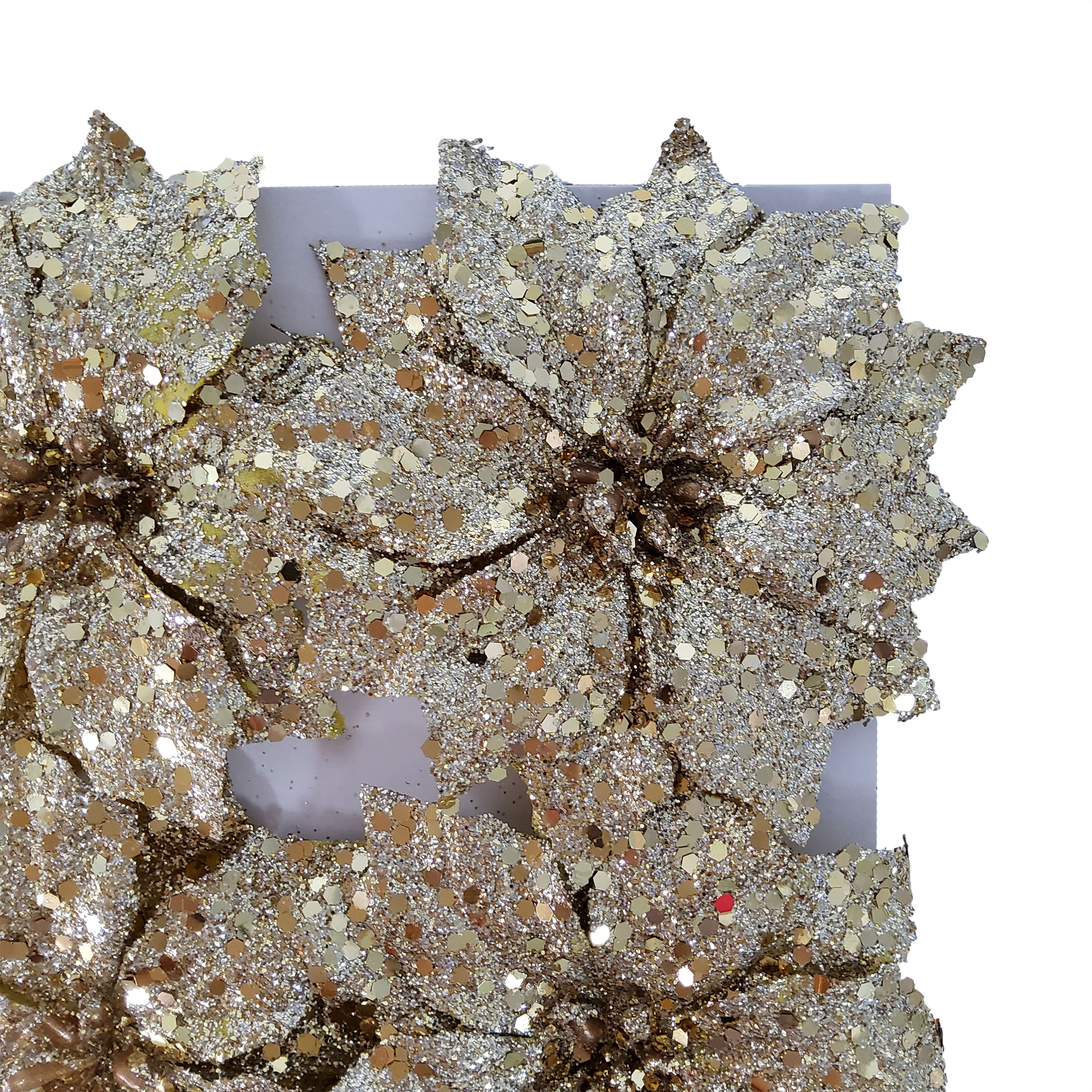 Champagne Poinsettia Floral Accents, 4ct. by Ashland®