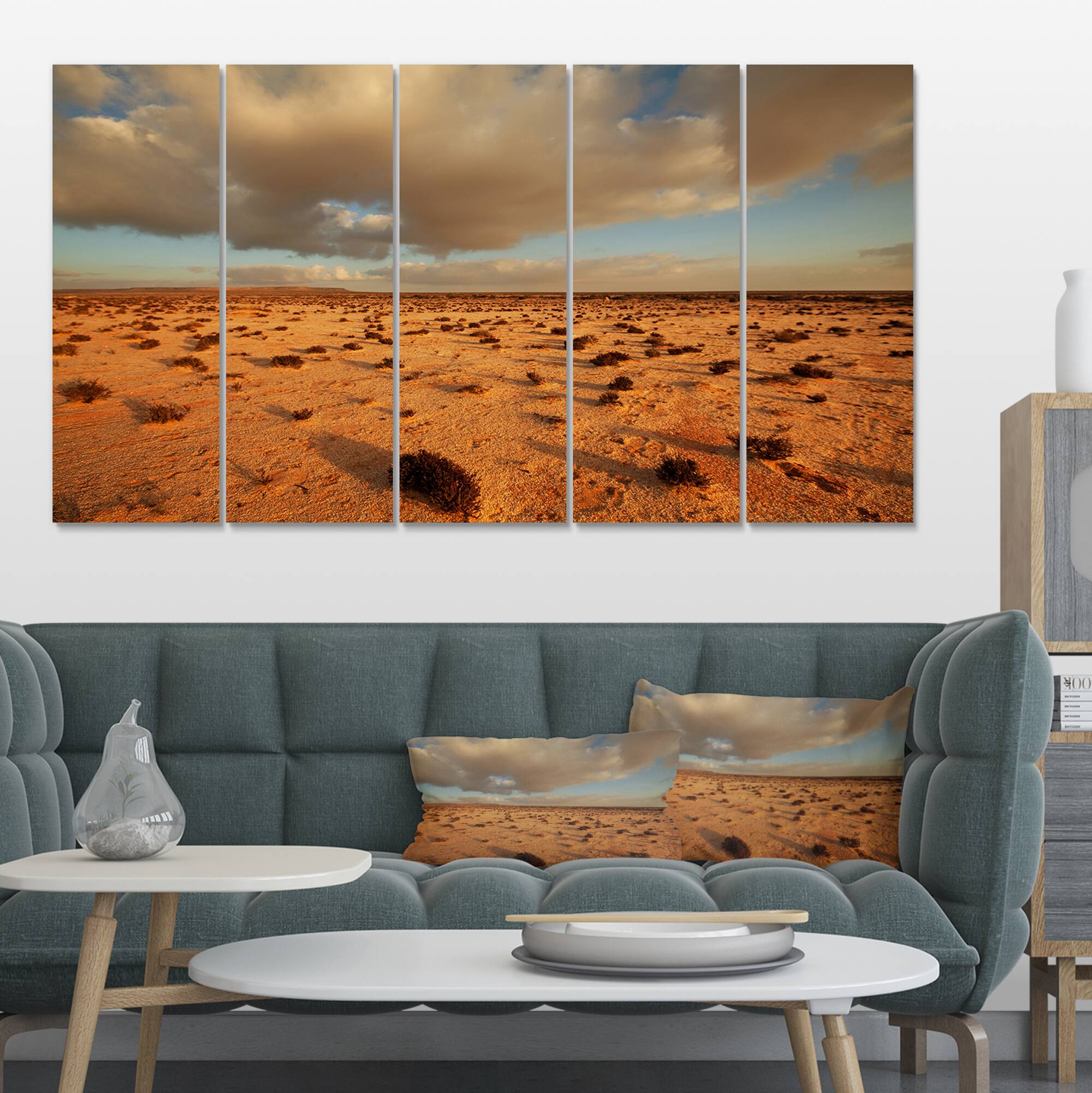 Designart - Desert in Western Sahara - Landscape Canvas Art Print