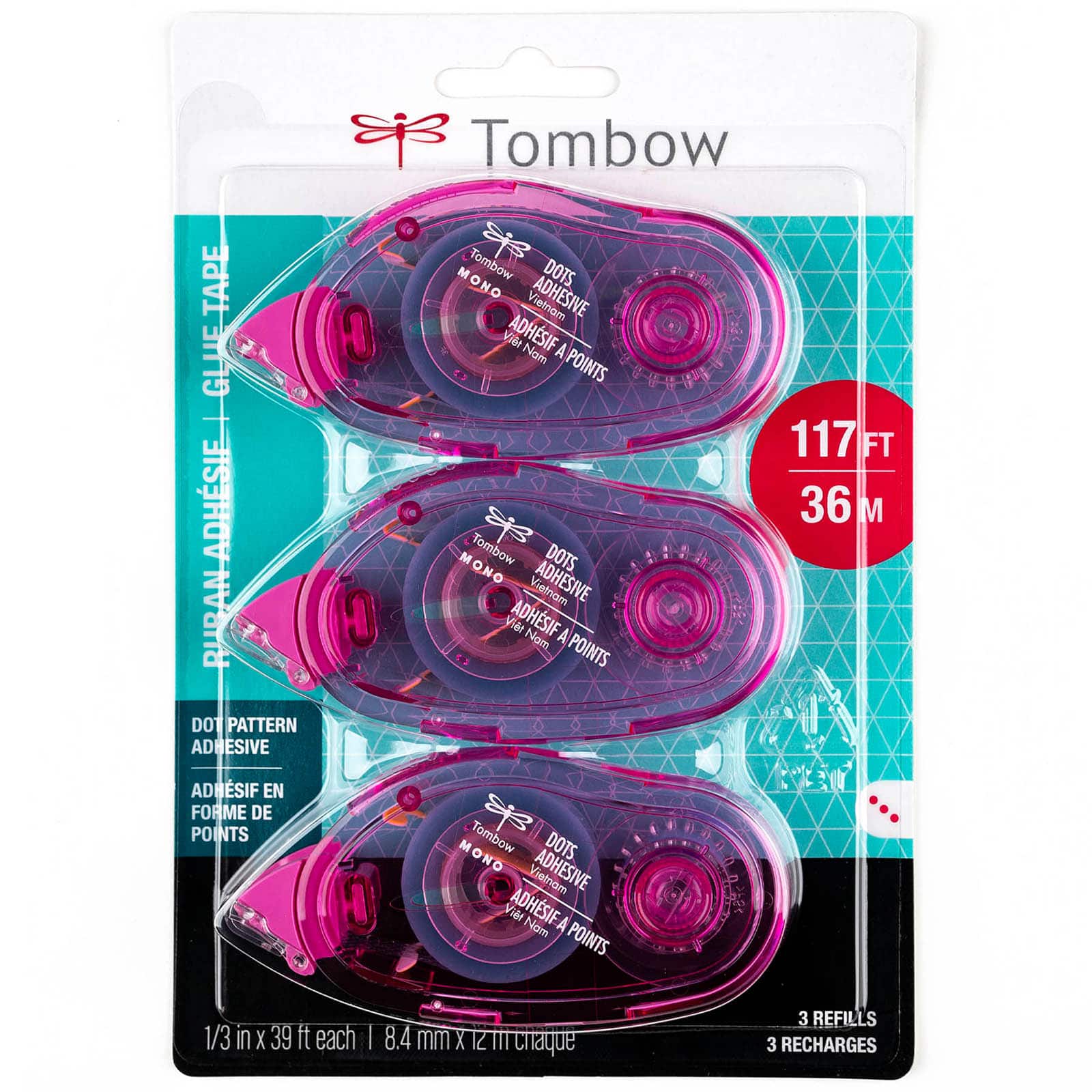 Tombow MONO Dots Adhesive Refill  Permanent Adhesive Tape Runner Refill