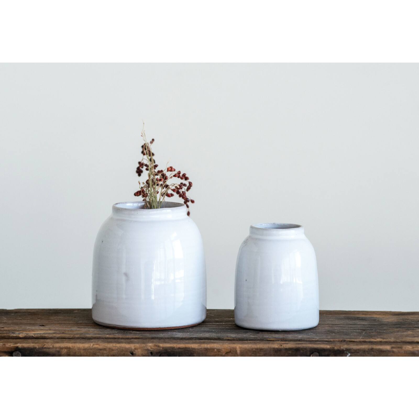 Hello Honey® White Terra Cotta Vase Set