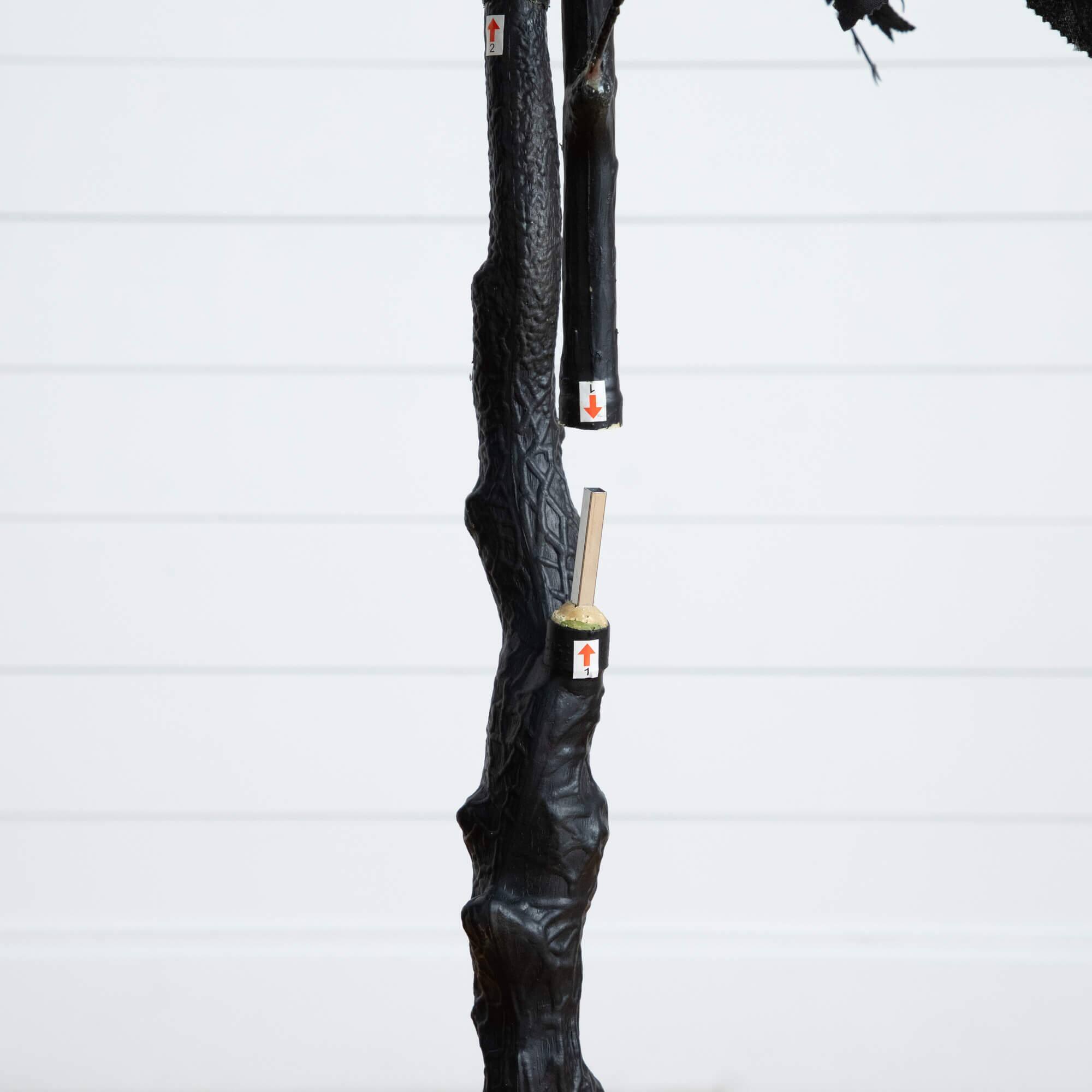 6ft. Artificial Halloween Black Maple Tree