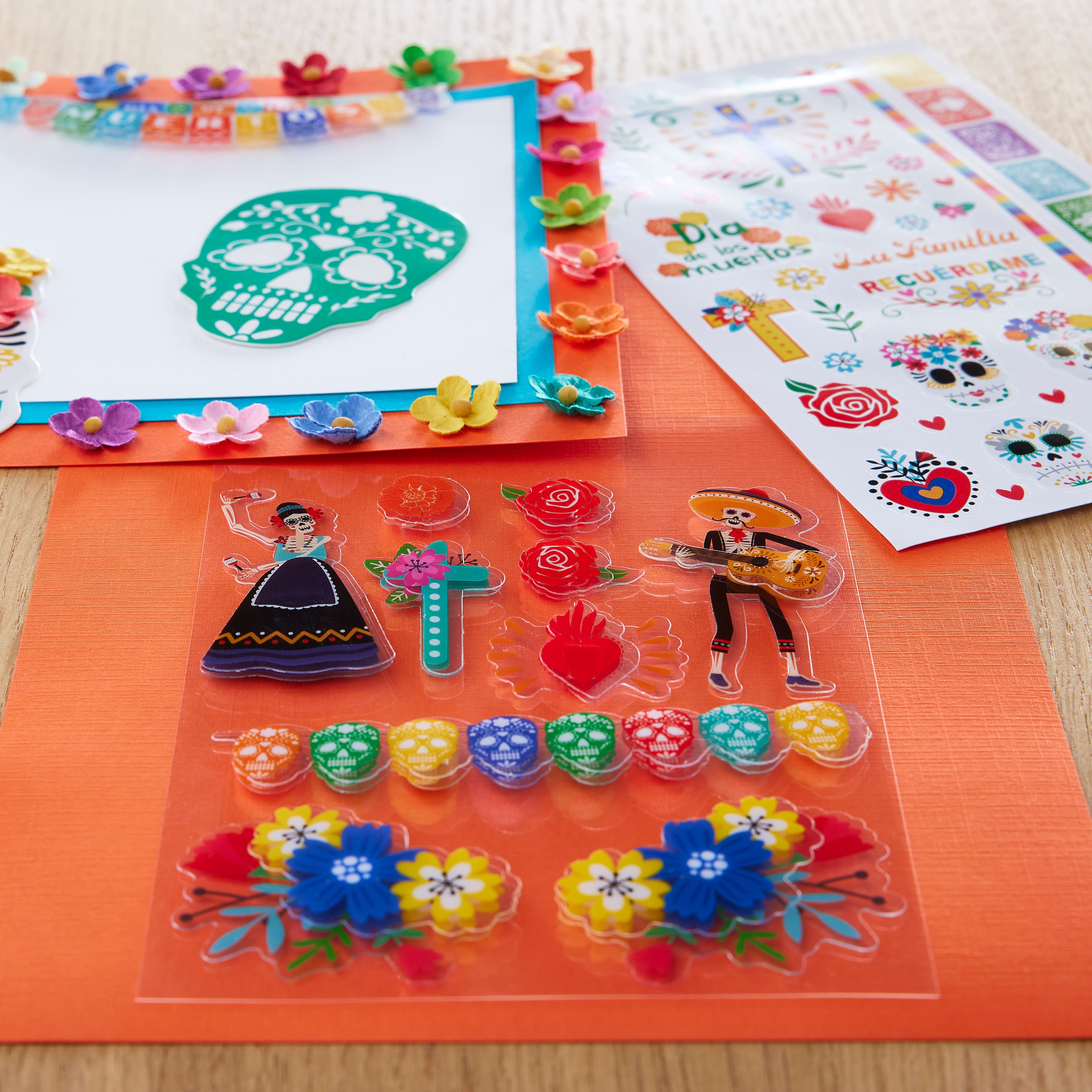 12 Pack: Day of the Dead Holiday Stickers by Recollections&#x2122;