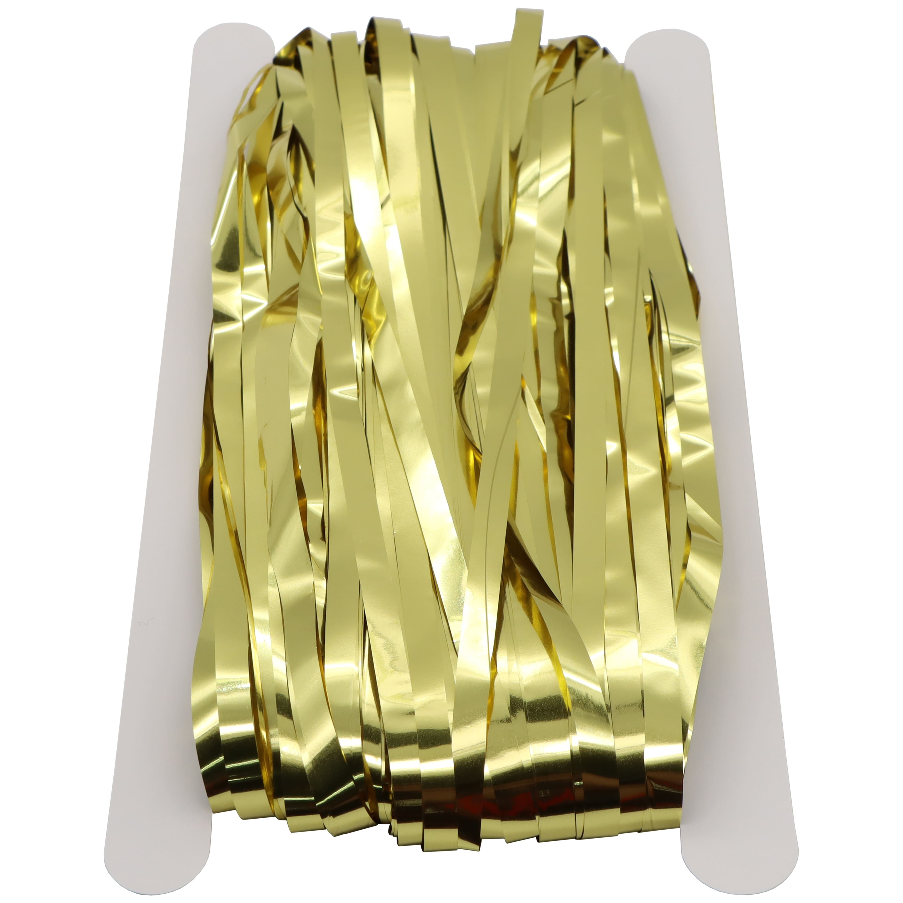 6.5ft. Gold Tinsel Curtain by Celebrate It&#x2122;