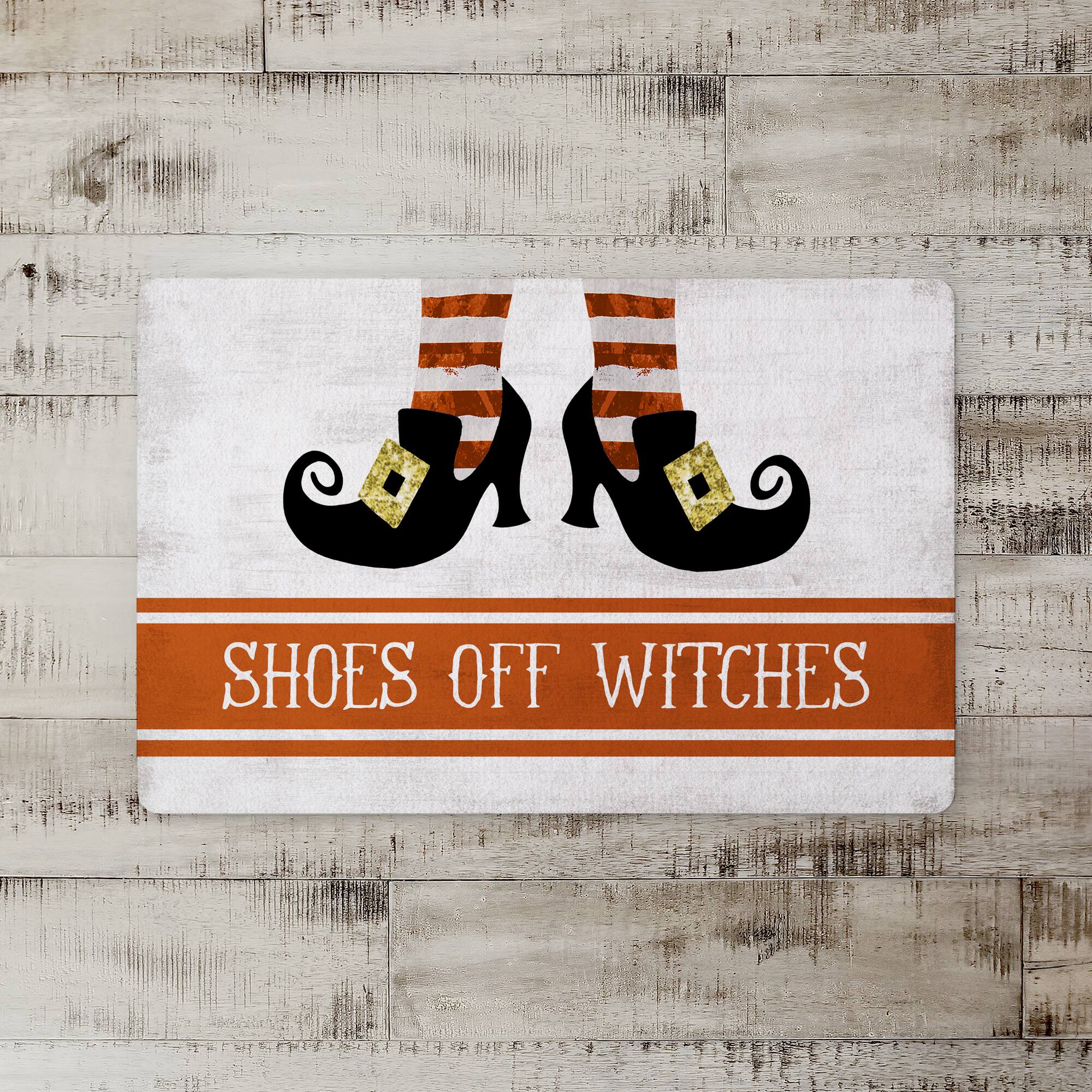 Shoes Off Witches Floor Mat