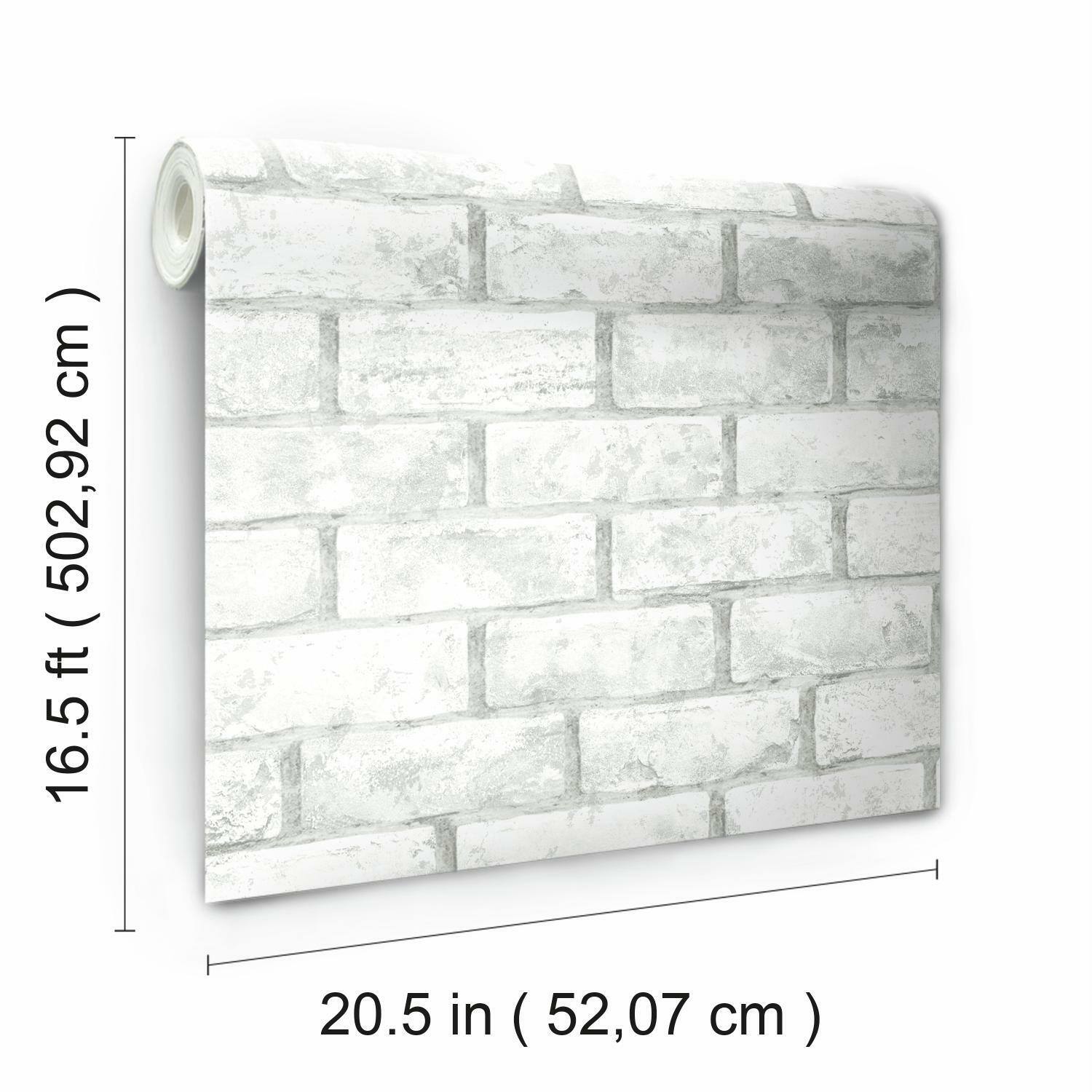 RoomMates Brick Peel &#x26; Stick Wallpaper