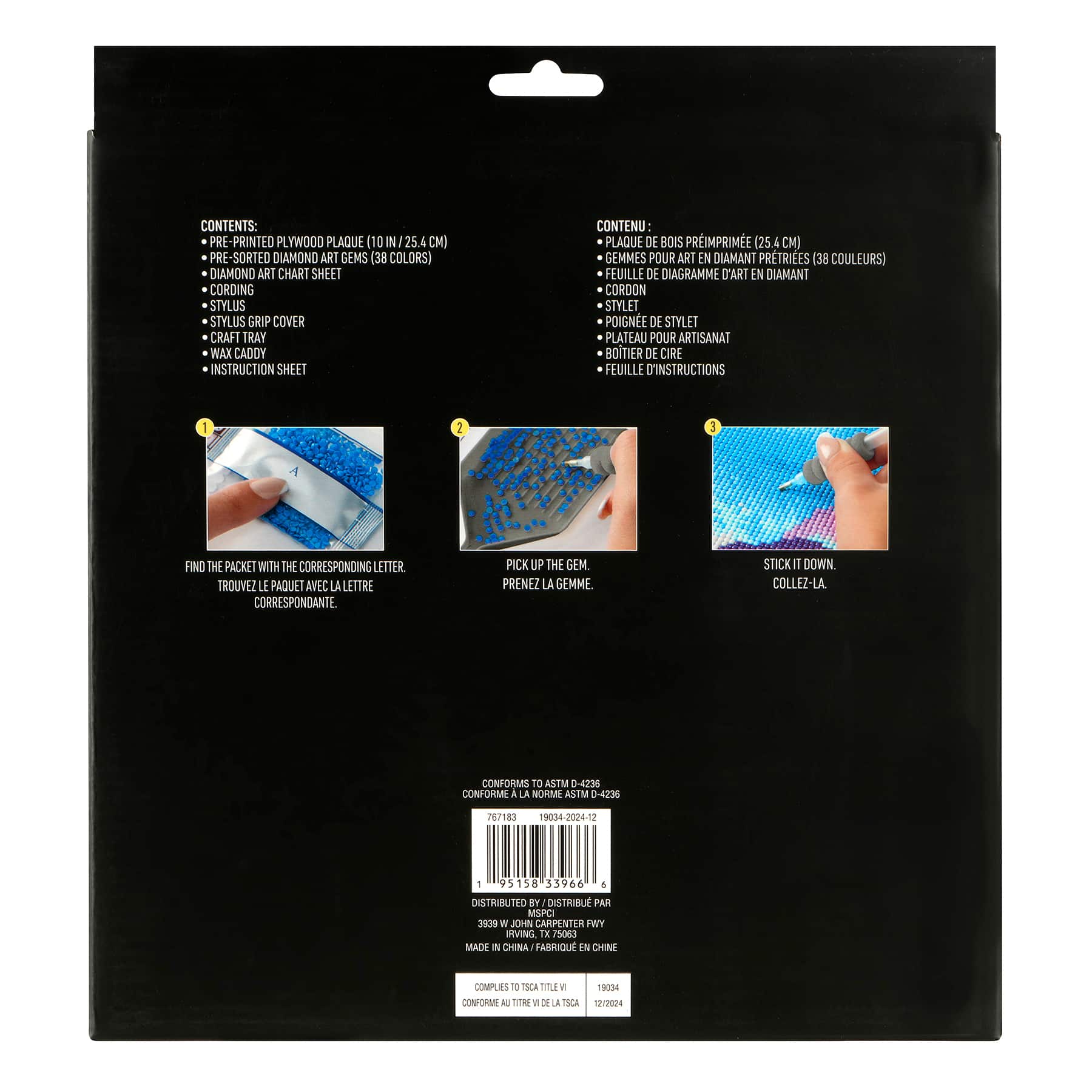 Swimming Pool Wood Plaque Diamond Art Kit by Make Market&#xAE;