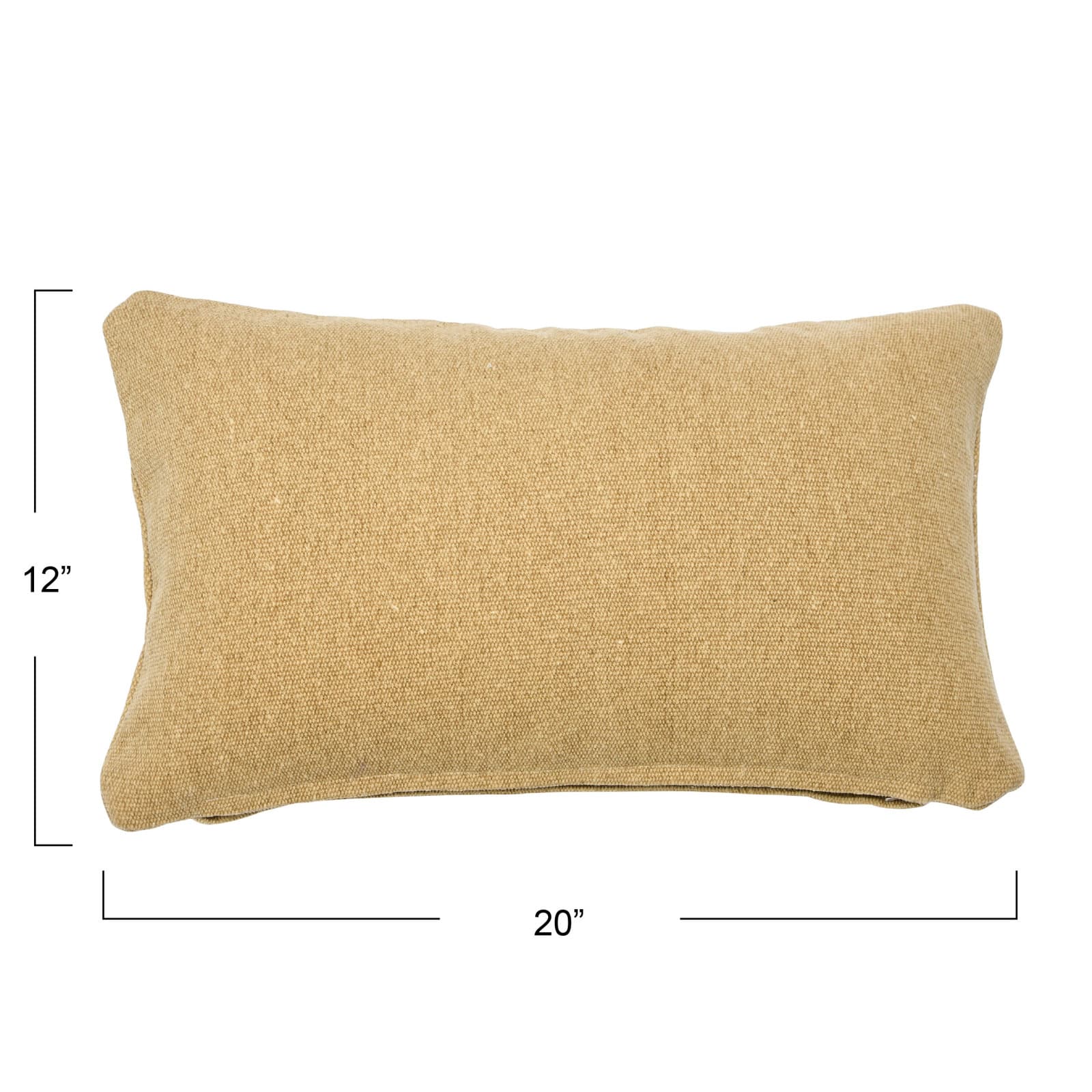 Hello Honey® Tan Woven Canvas Lumbar Pillow Cover