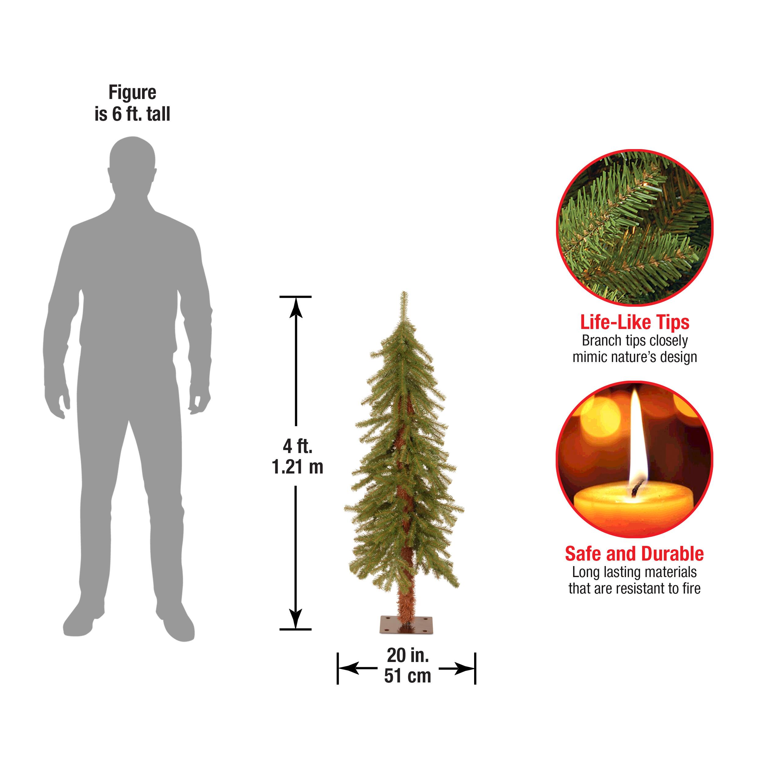 4ft. Unlit Hickory Cedar Artificial Christmas Tree