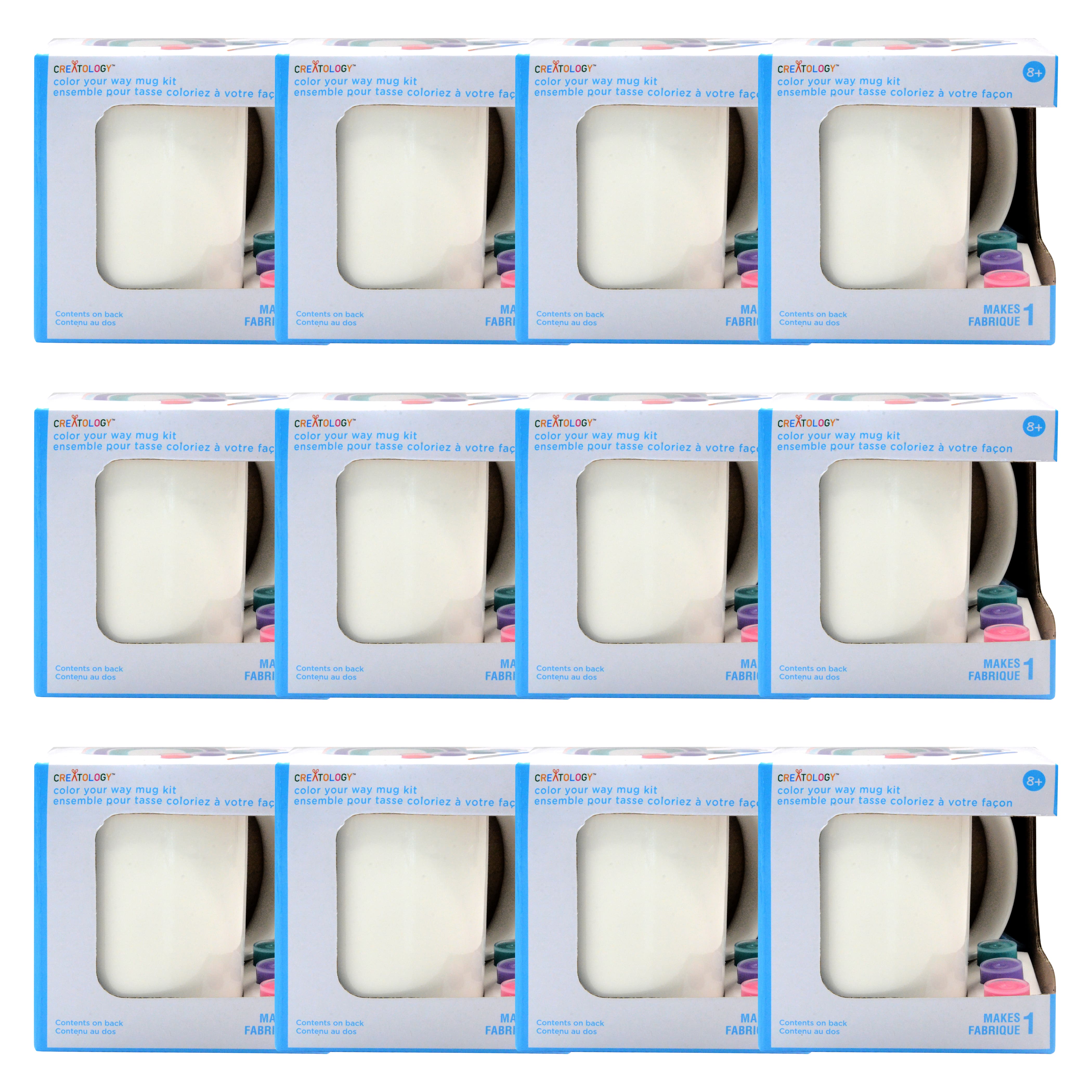 12 Pack: Trend-Themed Color Your Way Mug Kit by Creatology™