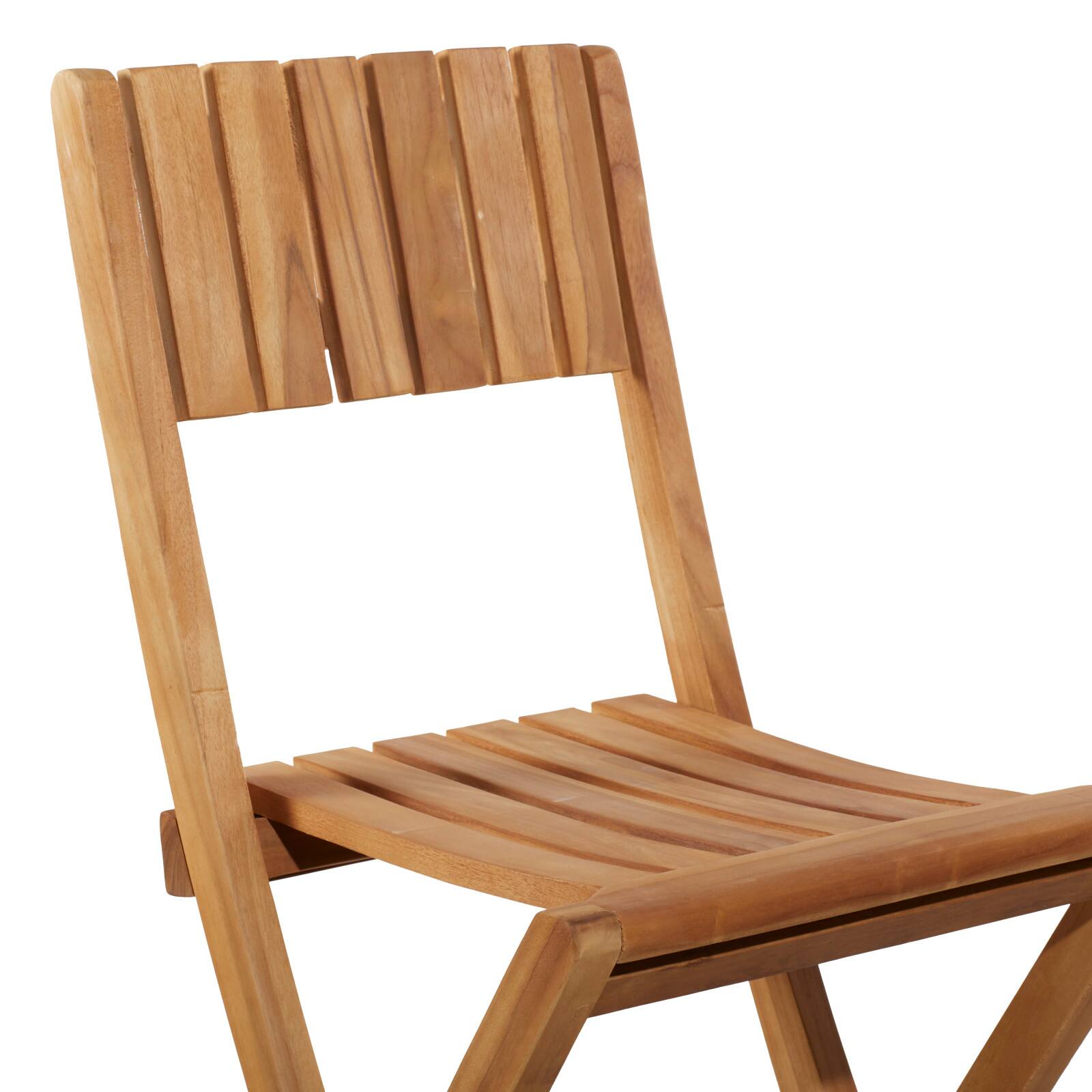 Set of 2 Brown Teak Wood Traditional Outdoor Bar Stool, 18&#x22; x 45&#x22;
