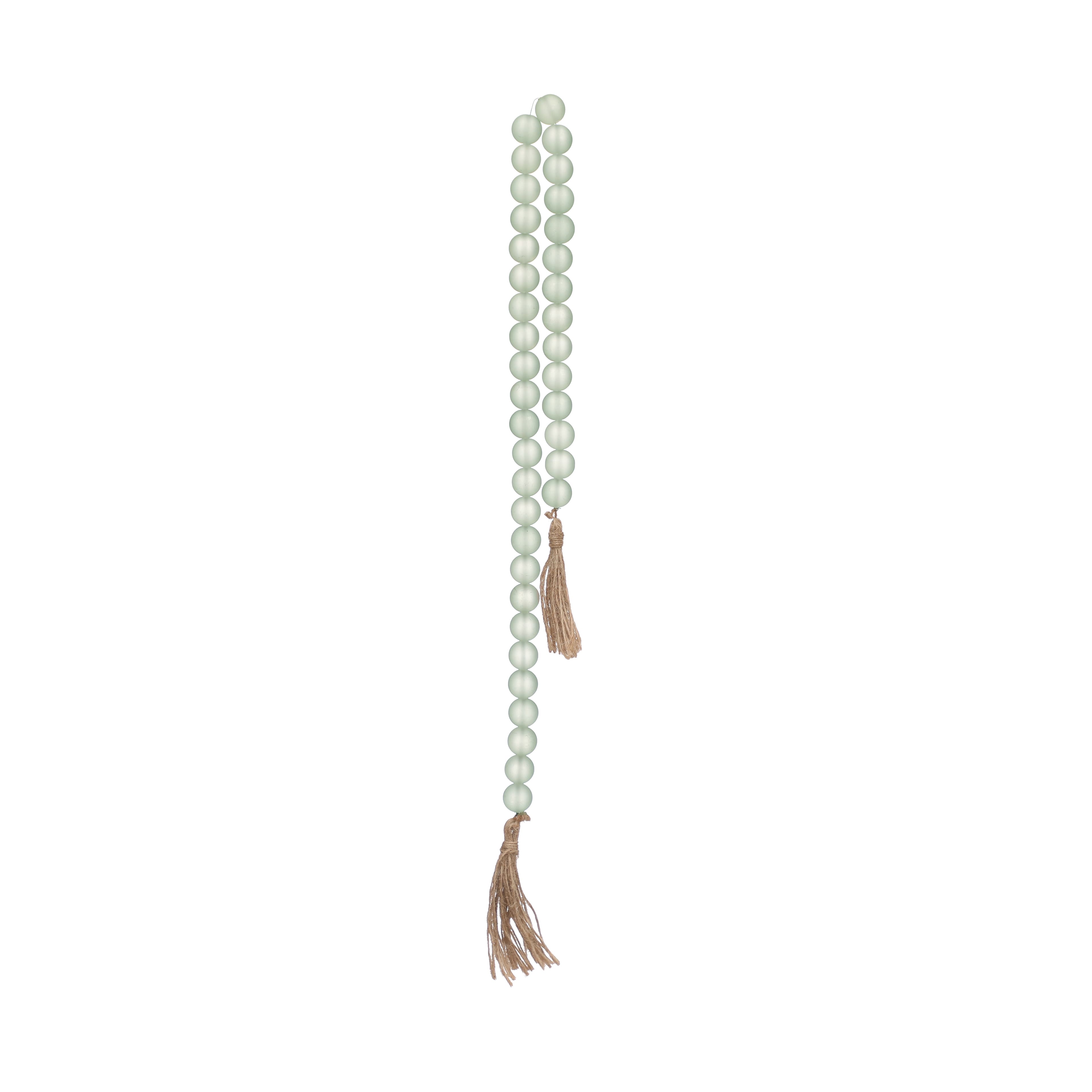 22.5&#x22; Glass Wall Beads with Tassels by Ashland&#xAE;