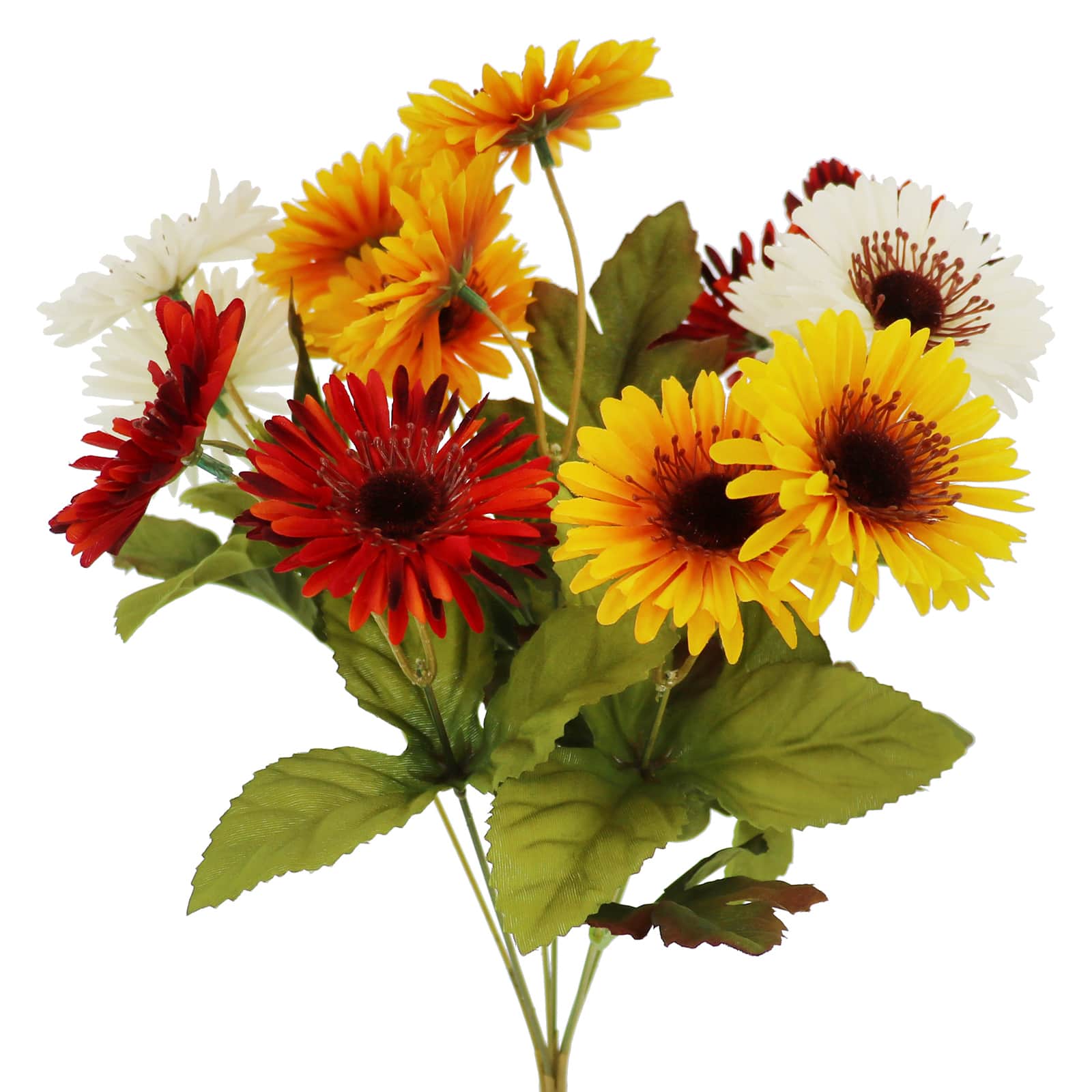 10&#x22; Yellow, White &#x26; Red Daisy Mixed Bush by Ashland&#xAE;