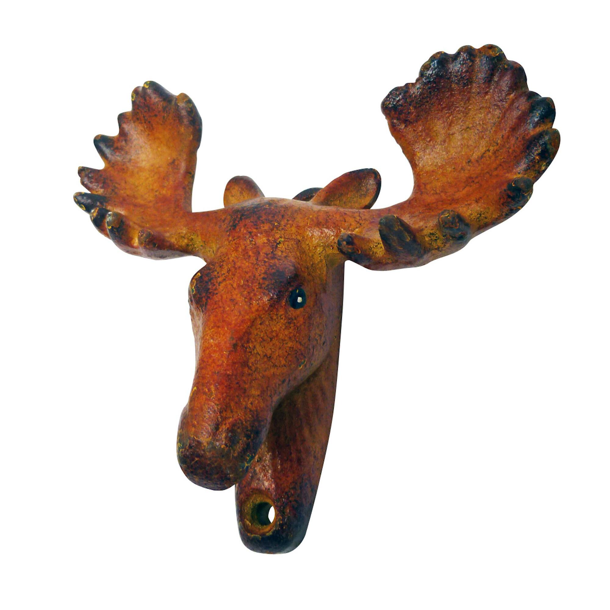 Design Toscano 4.5&#x22; Moose Tracks Cast Iron Bottle Opener