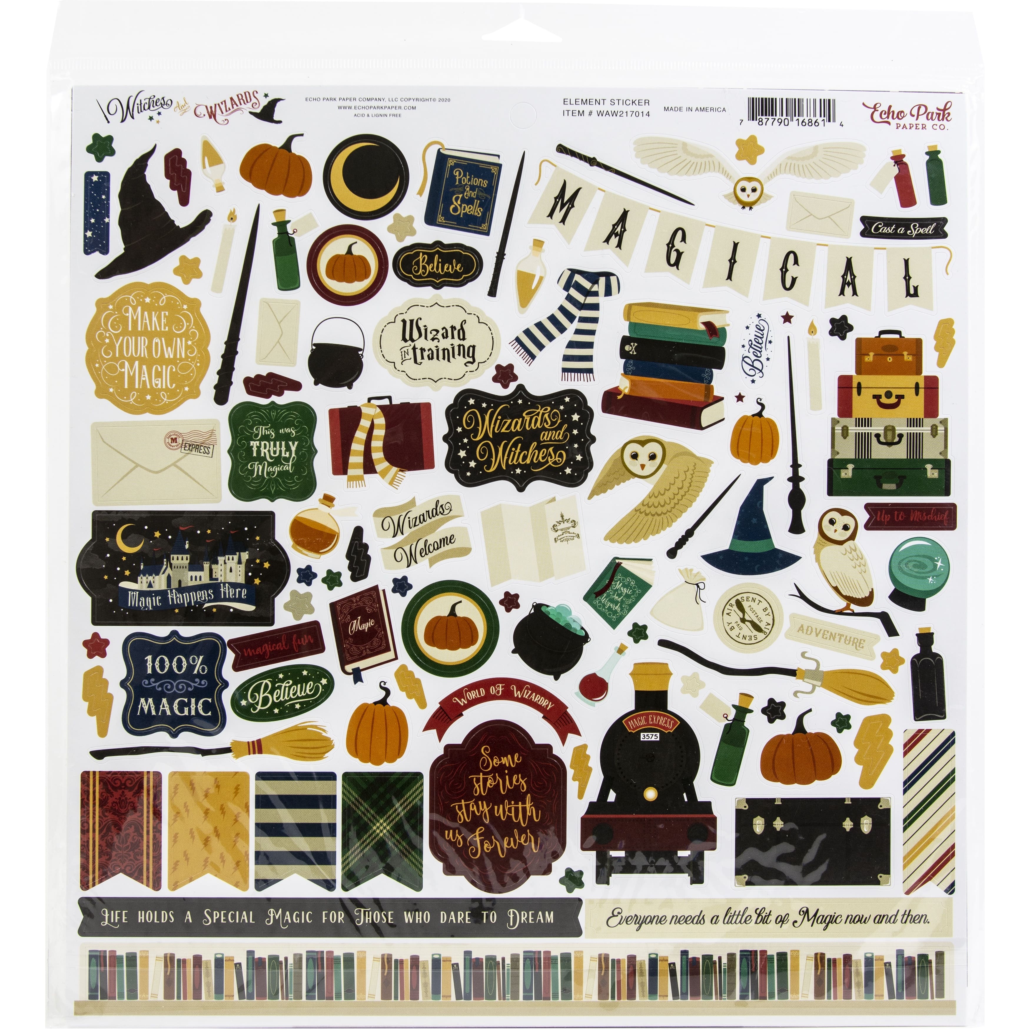 Echo Park Collection Kit 12&#x22;X12&#x22;-Witches &#x26; Wizards