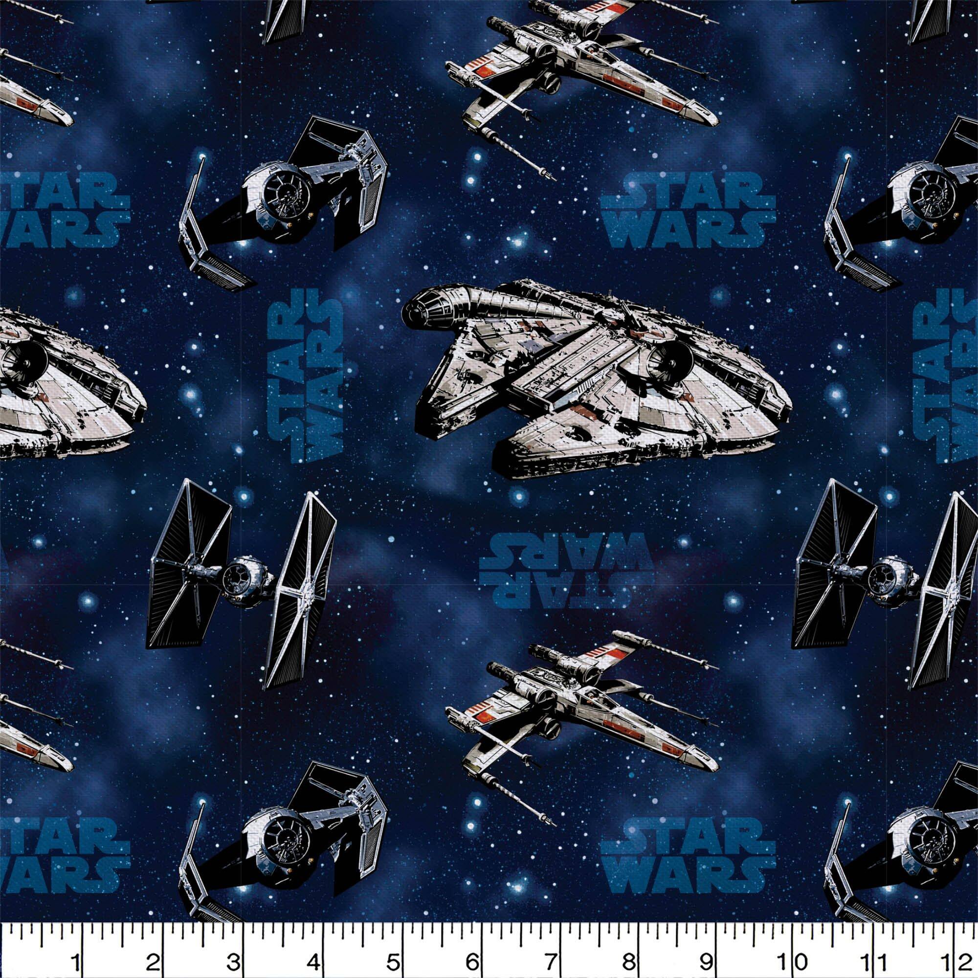 Camelot Fabrics Star Wars Ships Cotton Fat Quarter