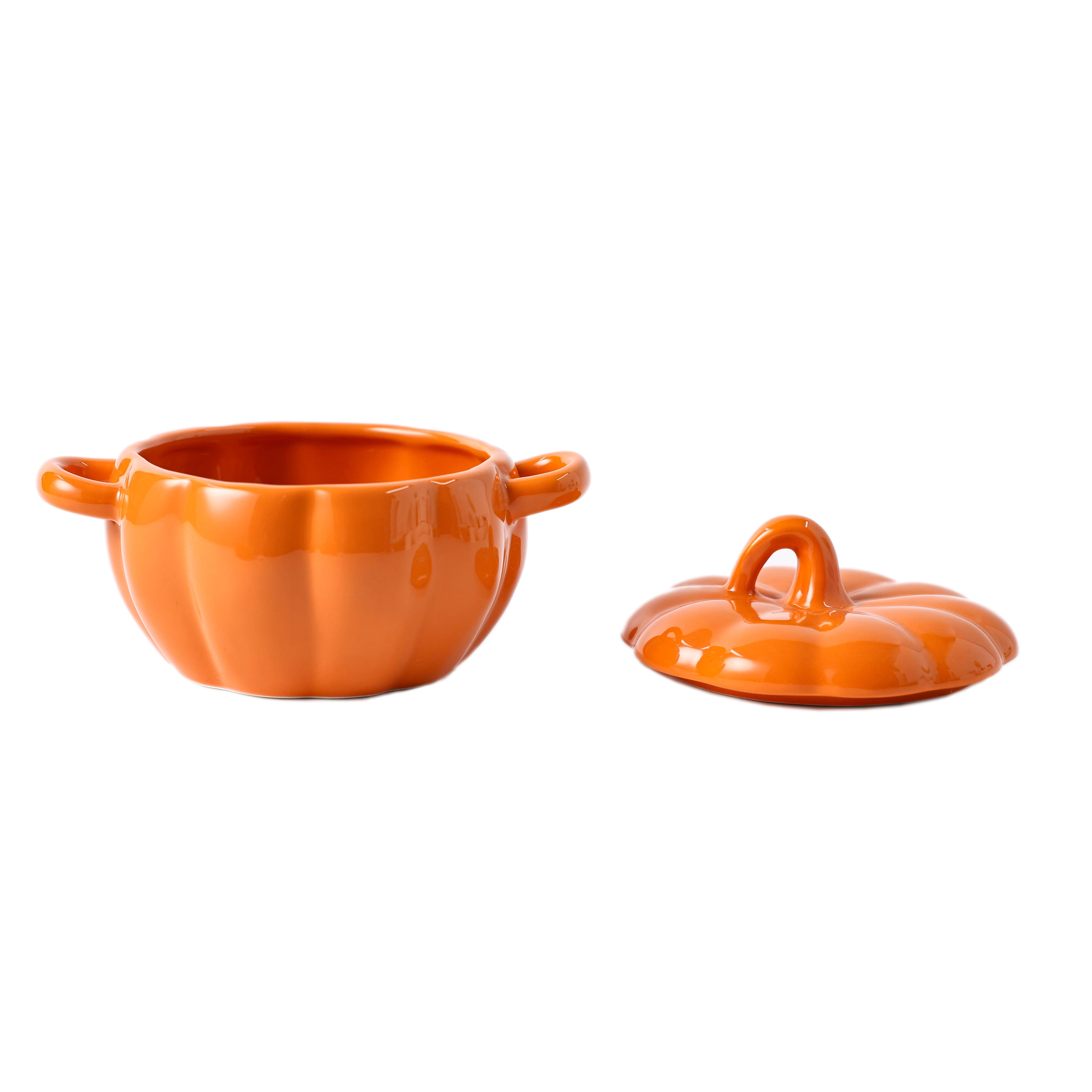 7&#x22; Orange Pumpkin Ceramic Baking Dish by Ashland&#xAE;