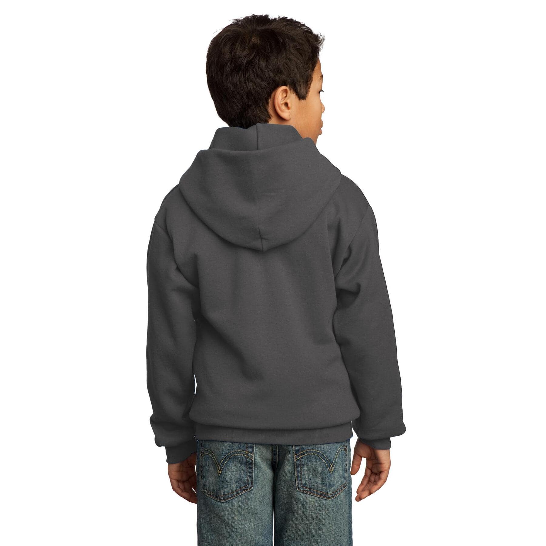 Port & Company® Neutrals Youth Core Fleece Pullover Hooded Sweatshirt