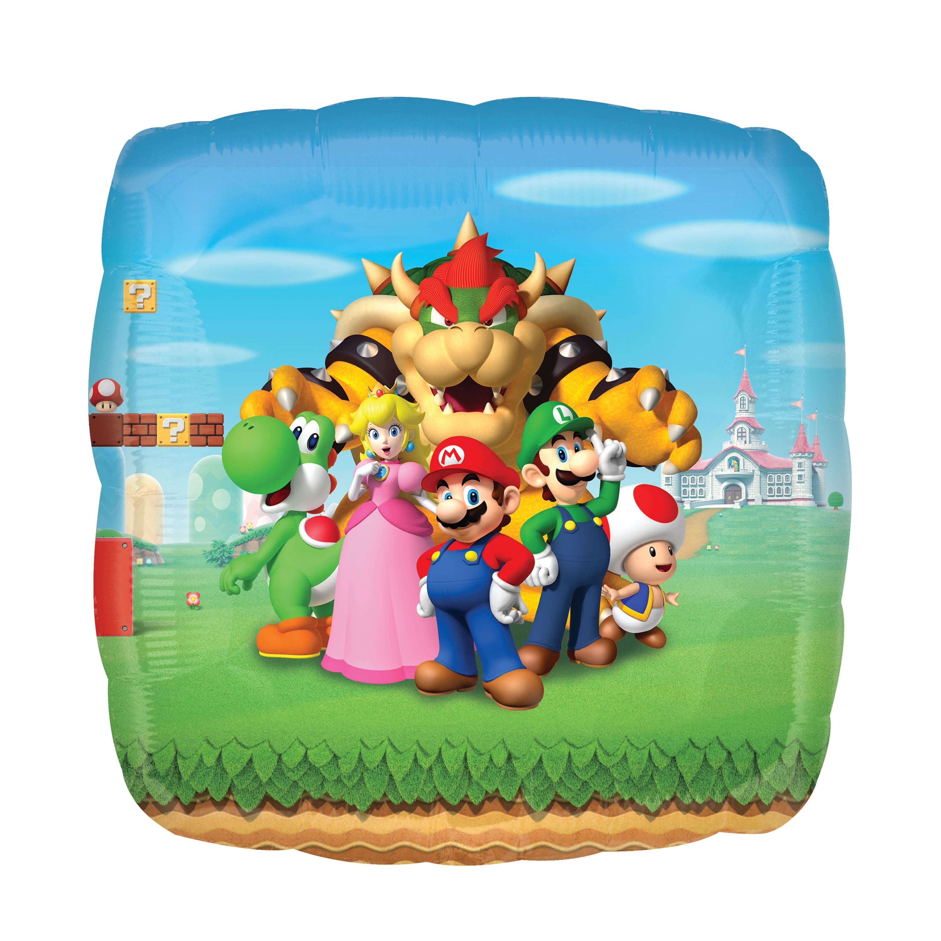 28&#x22; Square Mario Bros Foil Balloon