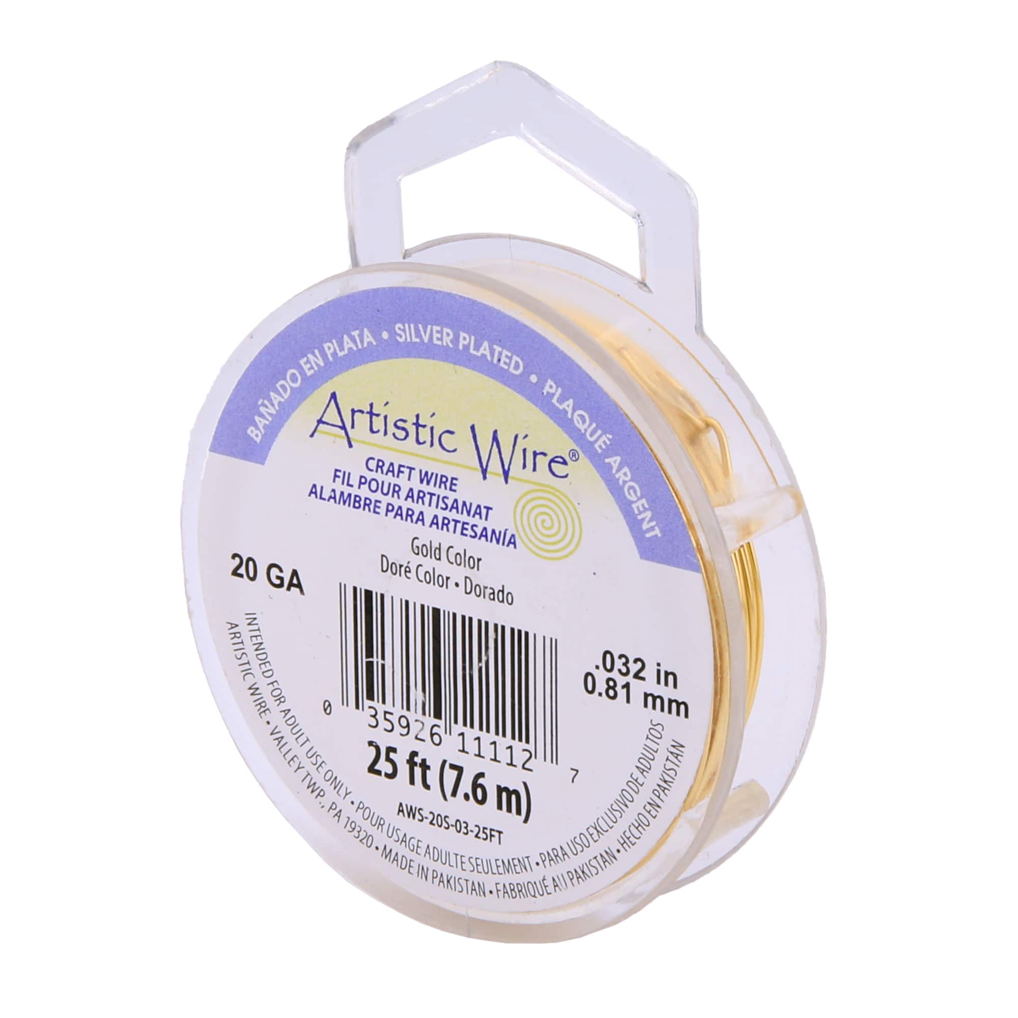 Artistic Wire® 20 Gauge Gold Colored Copper Wire