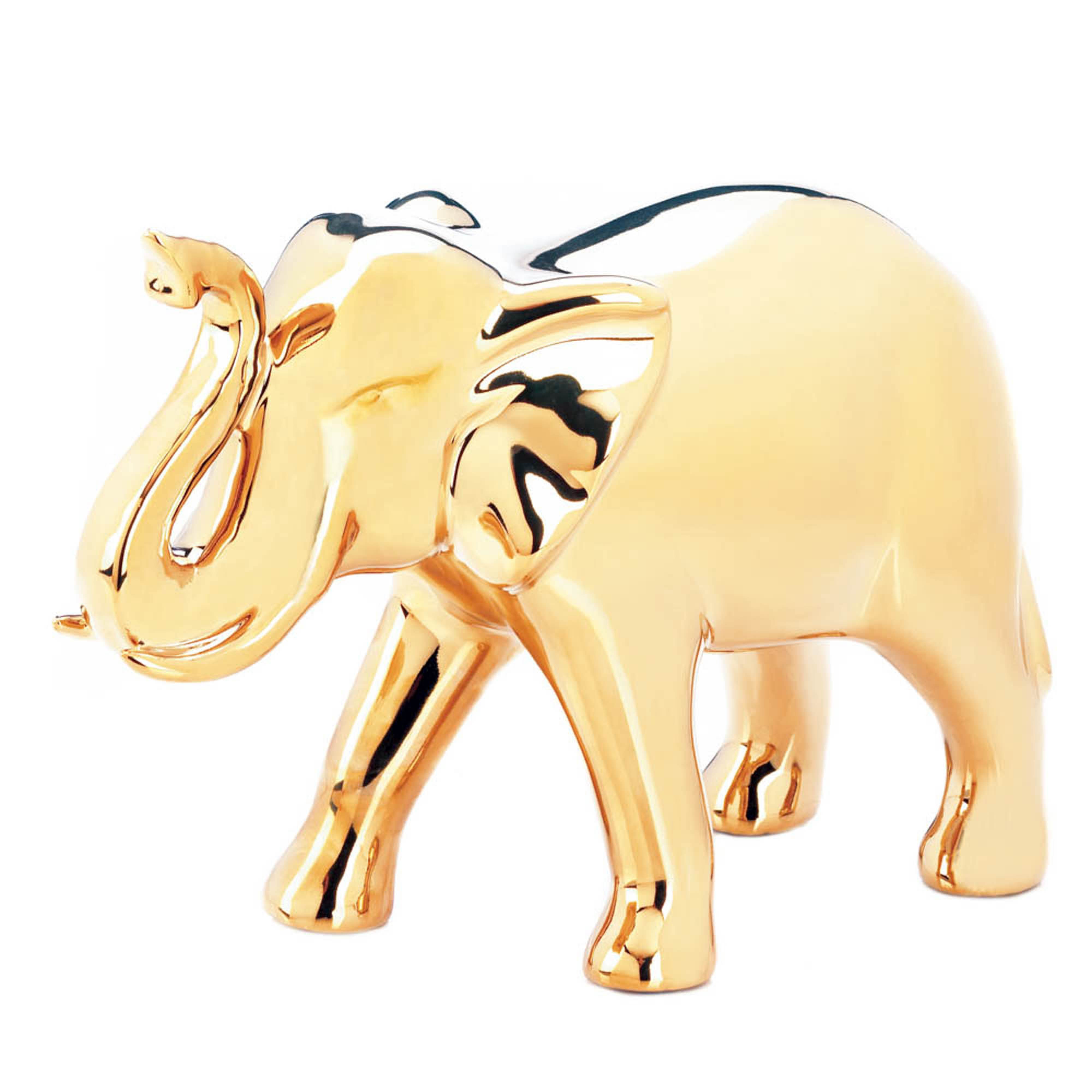 7&#x22; Golden Elephant Figure