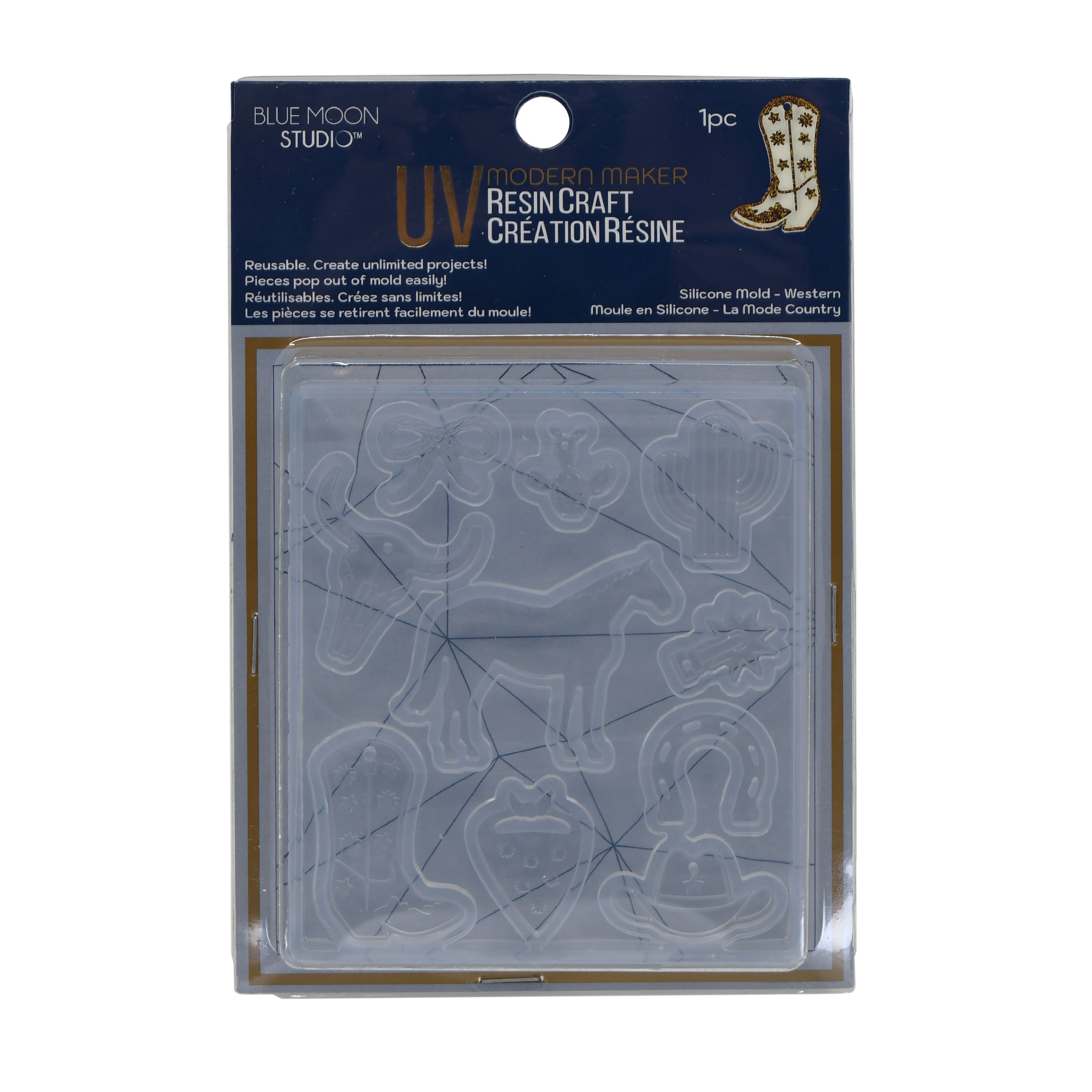 Blue Moon Studio&#x2122; UV Resin Craft Western Icon Mold