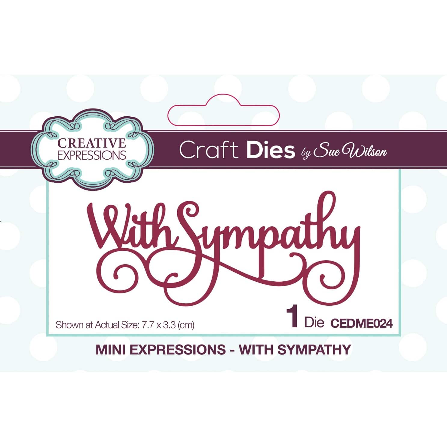Creative Expressions Mini Expressions With Sympathy Craft Die