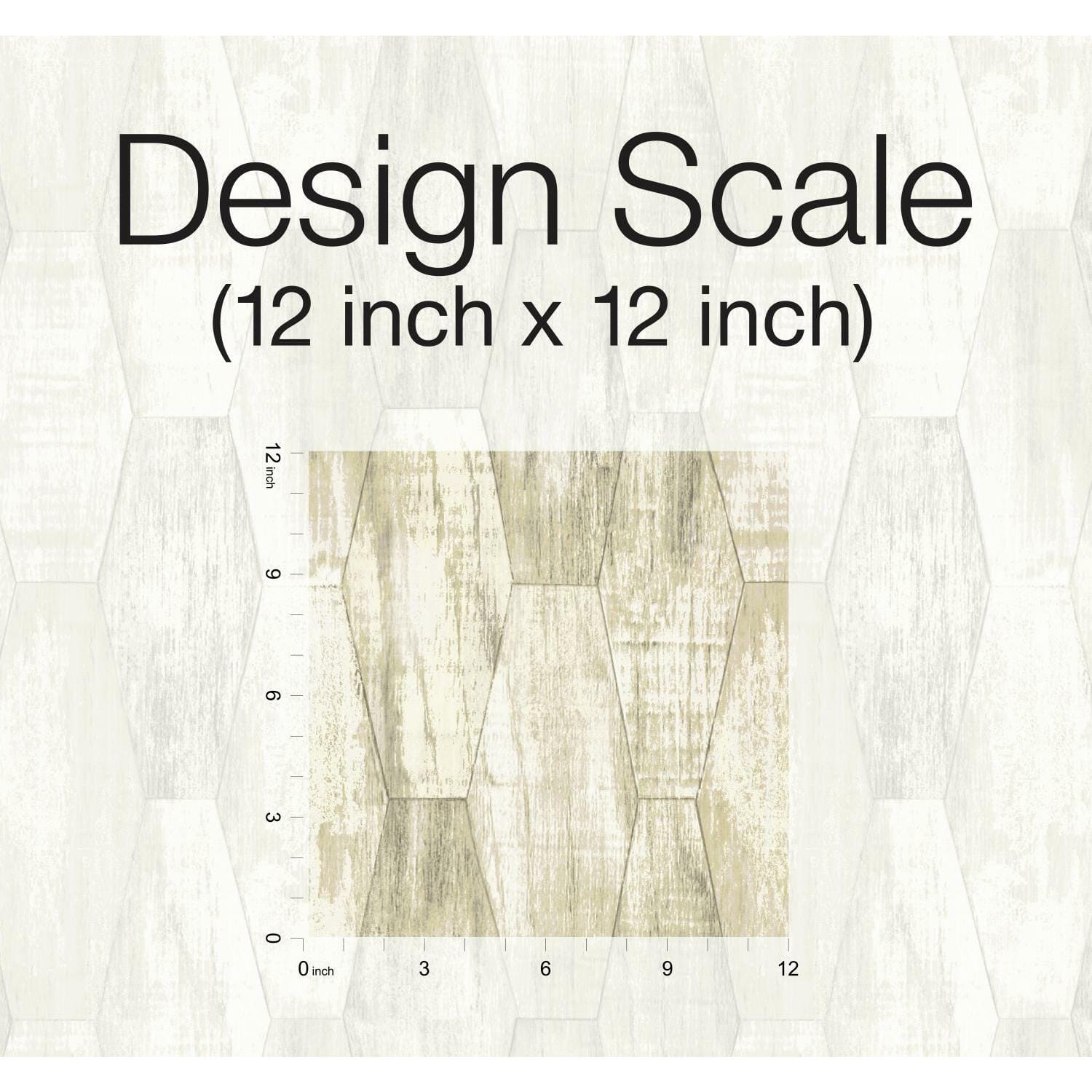 RoomMates Wood Hexagon Tile Peel & Stick Wallpaper