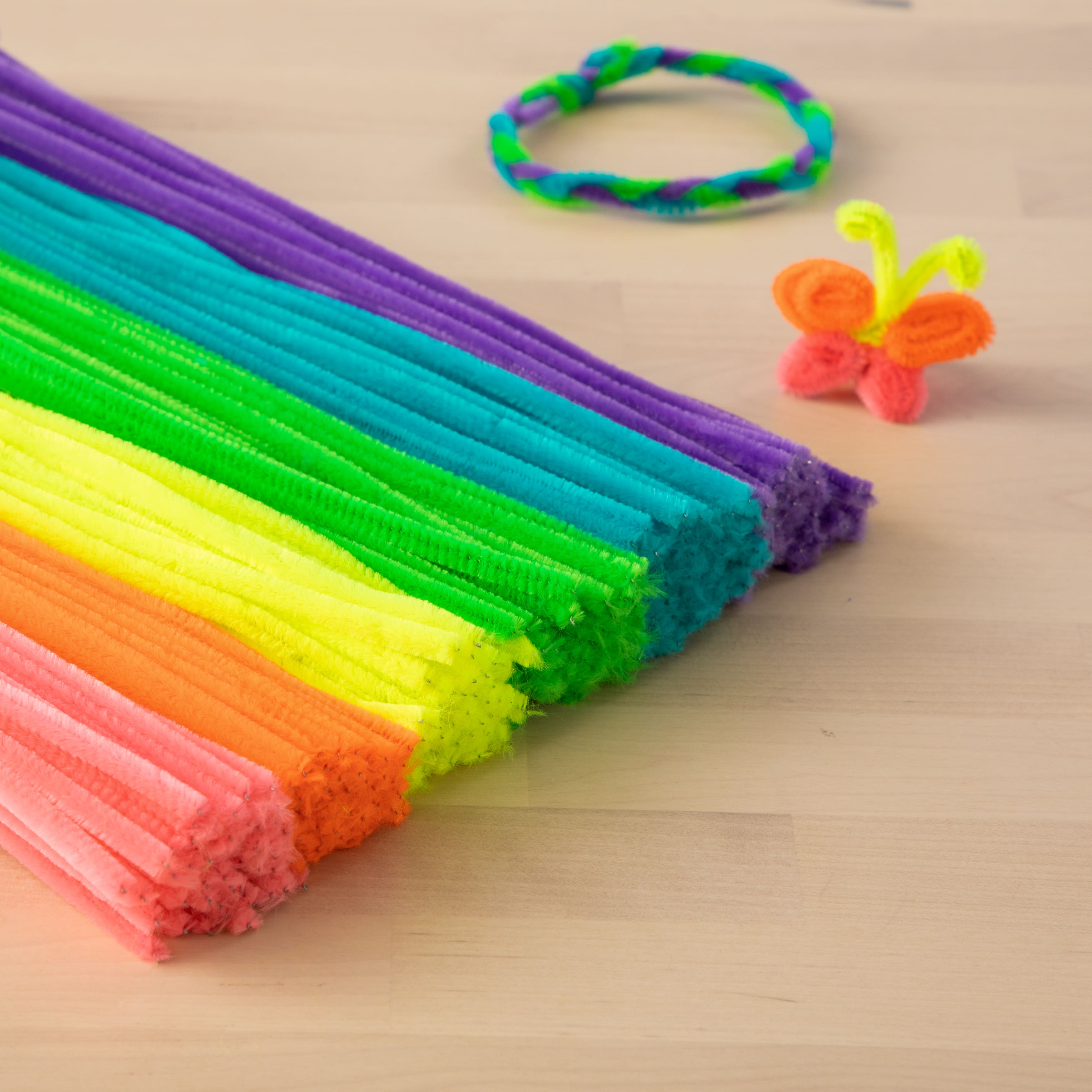 12 Packs: 350 ct. (4,200 total) Neon Chenille Stems by Creatology™