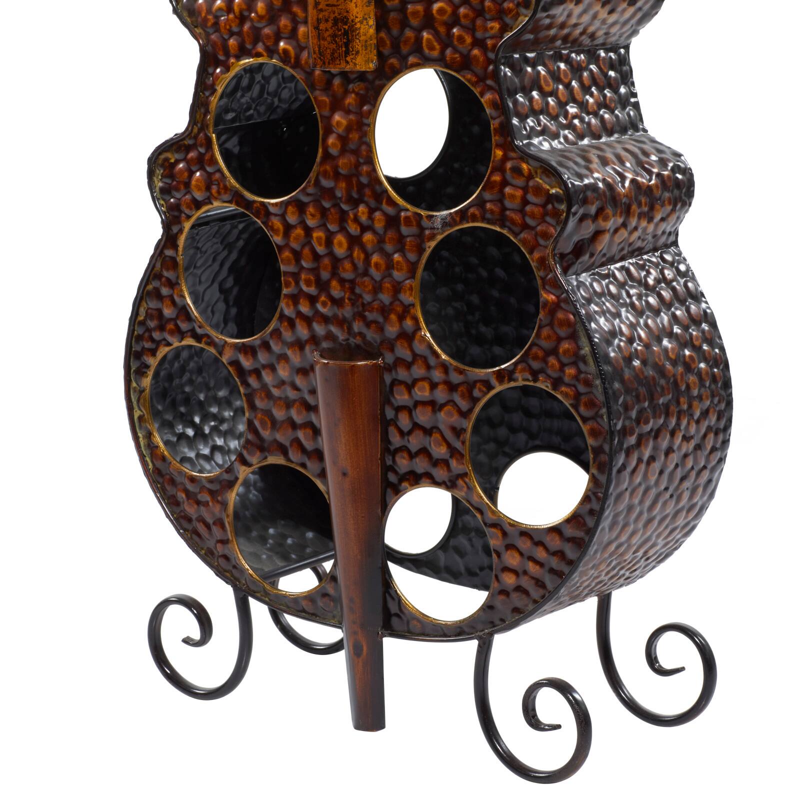 47&#x22; Brass Metal Traditional Wine Holder Rack